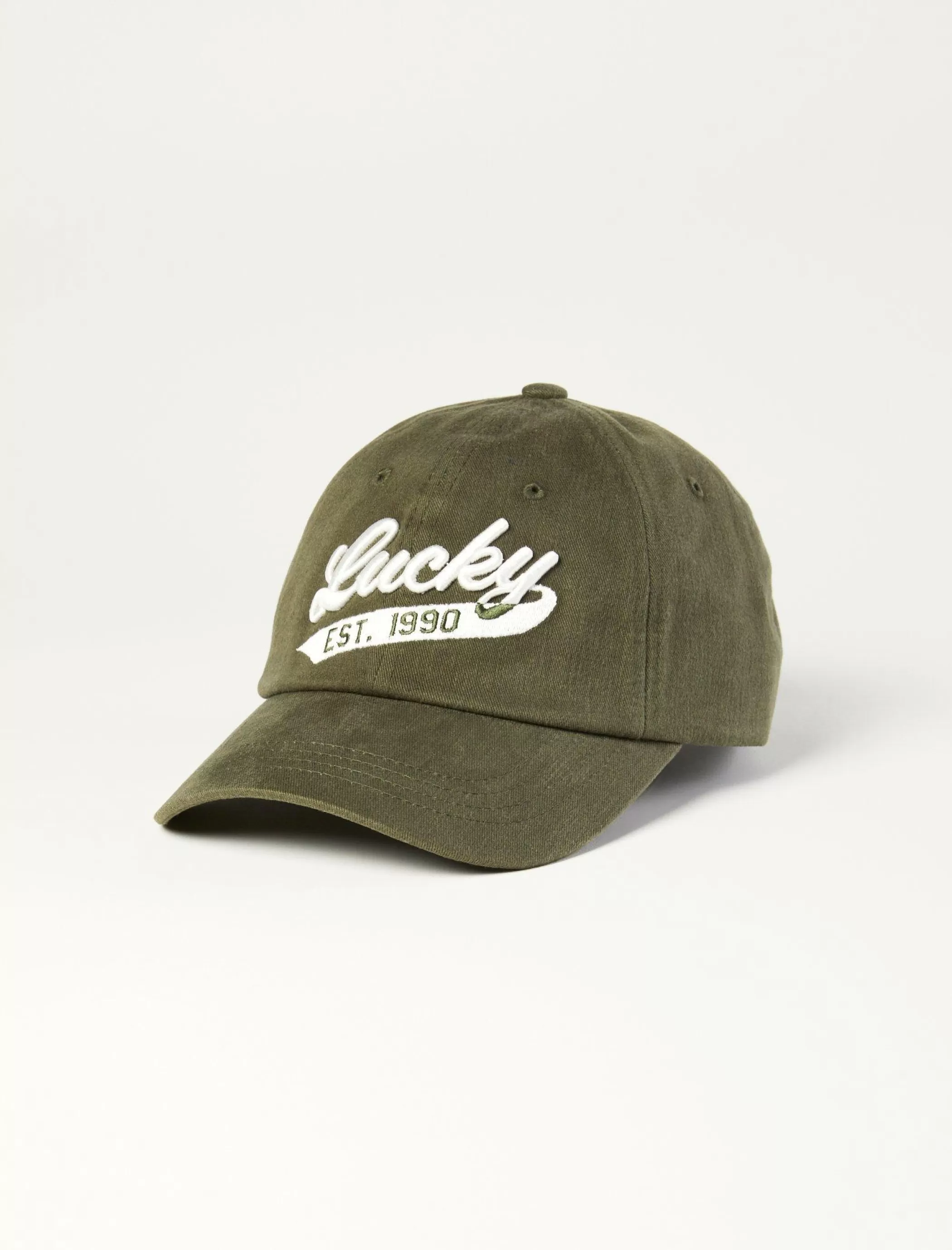 Lucky Brand Hats*lucky 1990 embroidered dad hat dusty olive