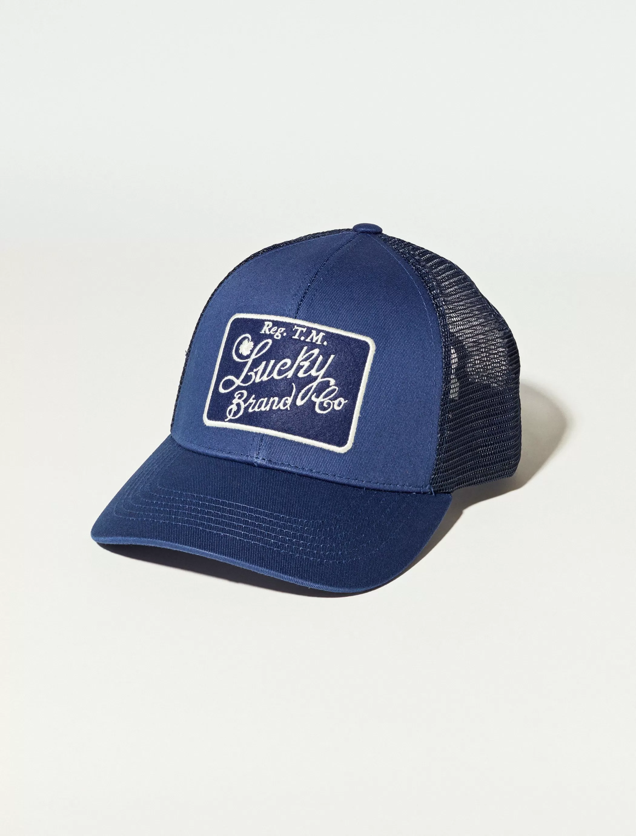 Lucky Brand Hats* patch trucker medium dark blue