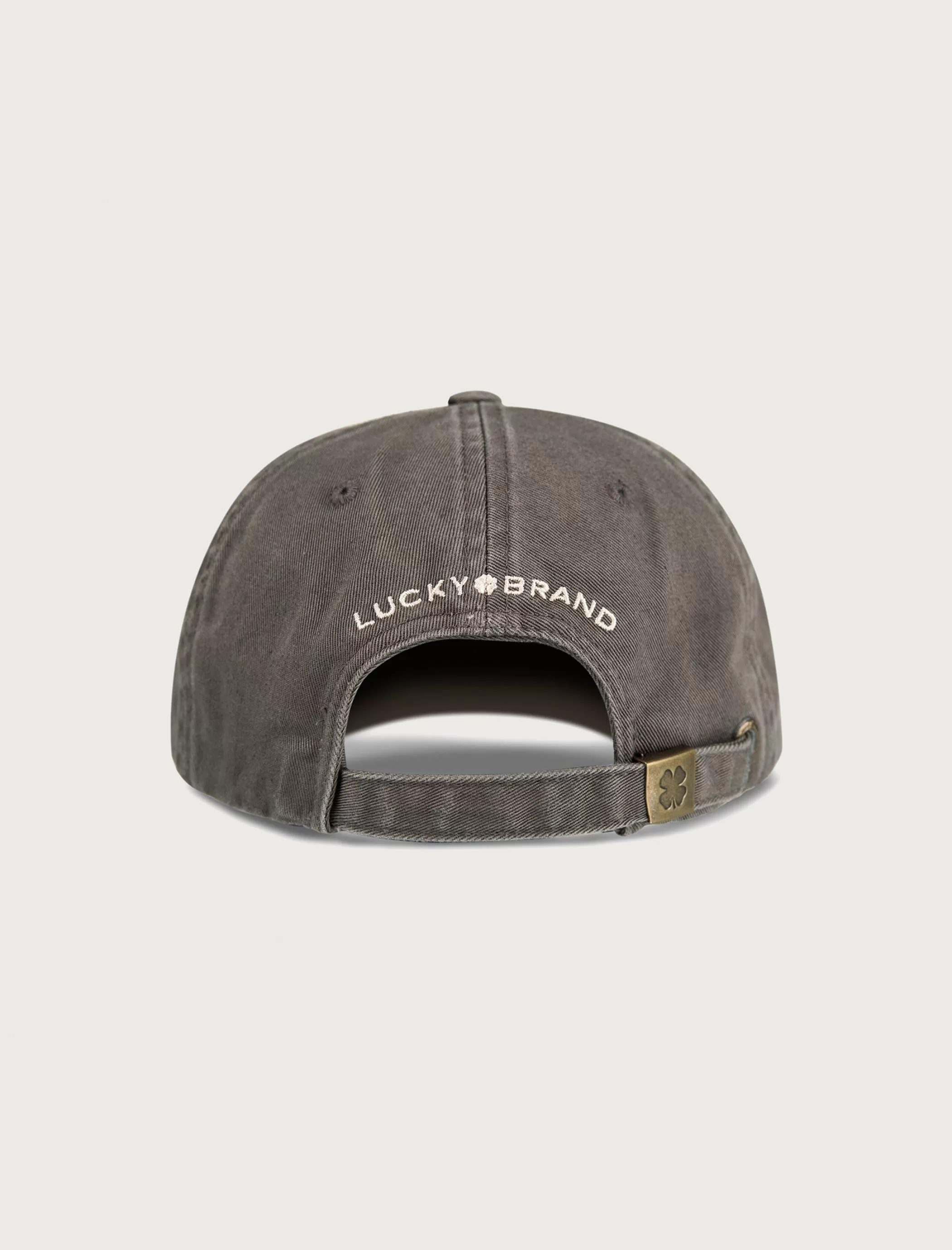 Lucky Brand Hats*lucky clover baseball hat open grey