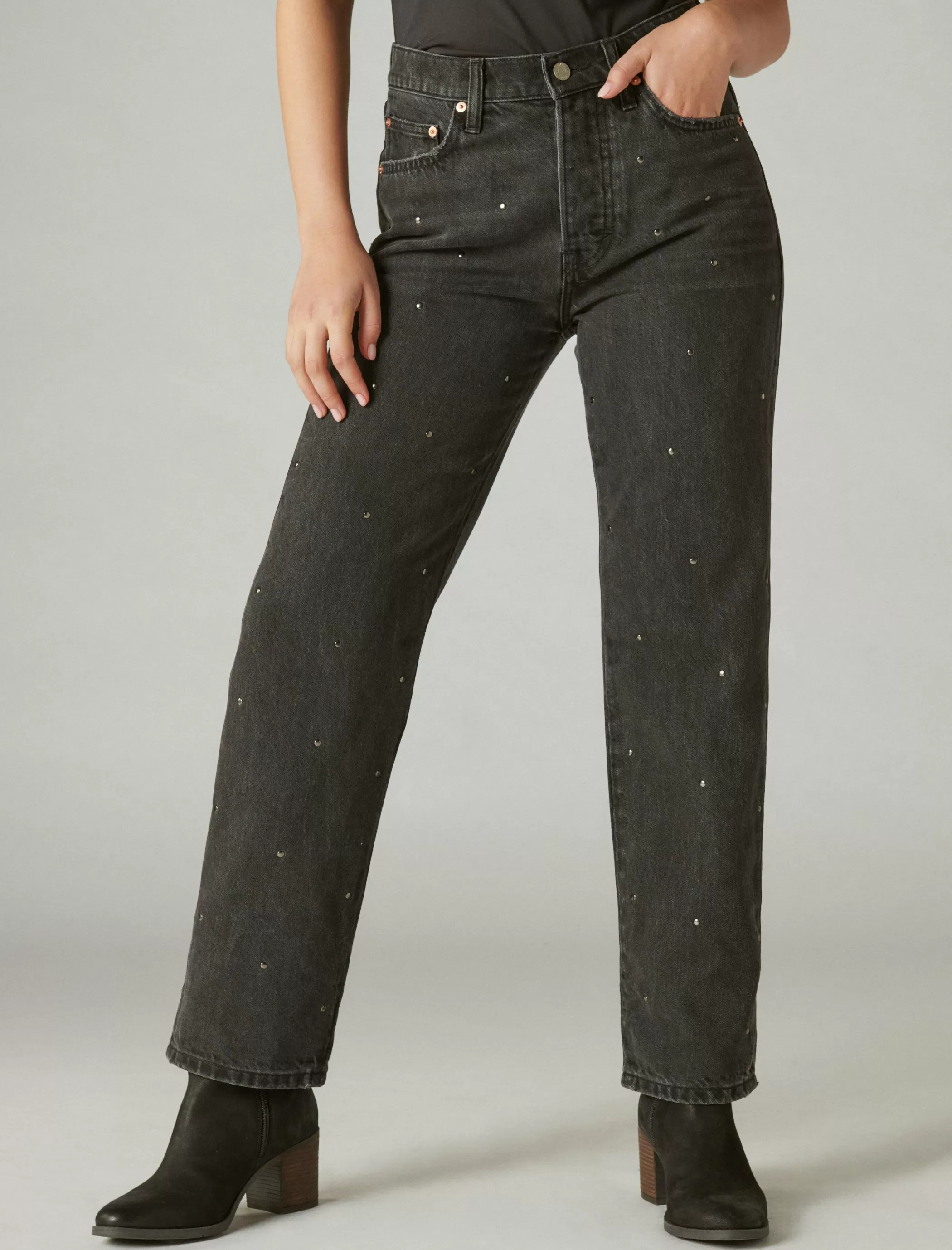 Lucky Brand Jeans | 90's*lucky legend studded high rise 90s loose diamond hallow