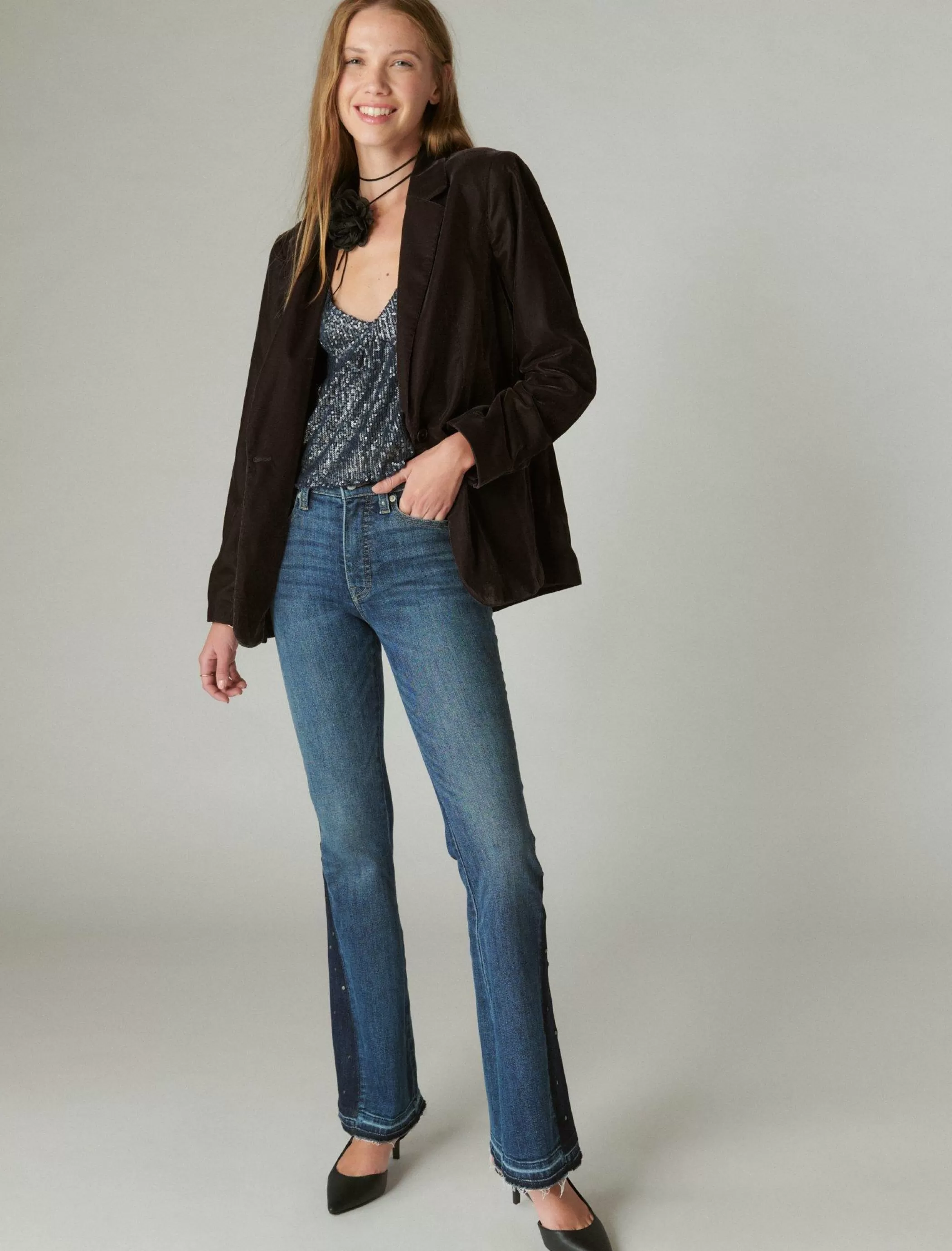 Lucky Brand Jeans | Flare*lucky legend studded high rise stevie flare gypsy