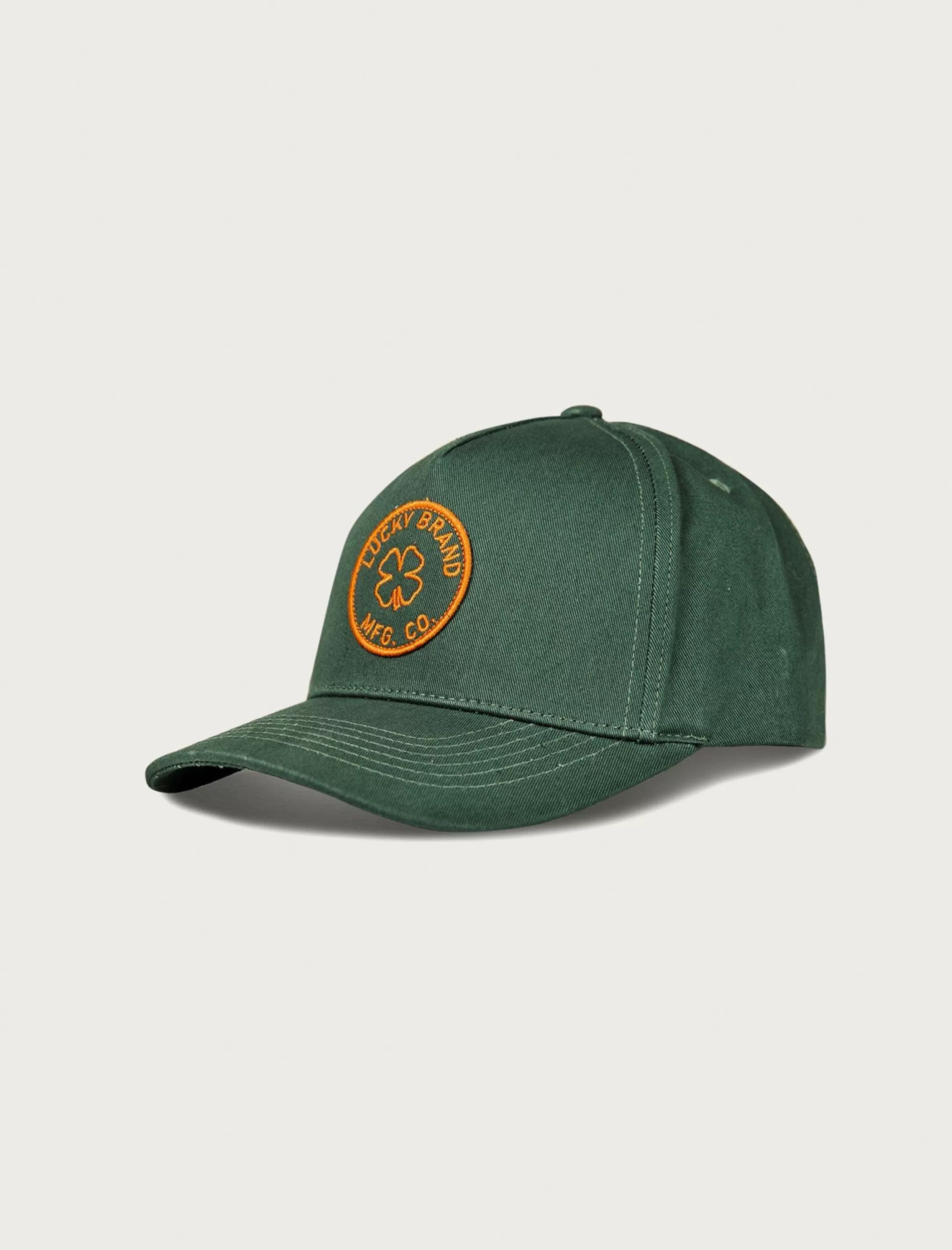 Lucky Brand Hats*lucky mfg co. patch hat open green