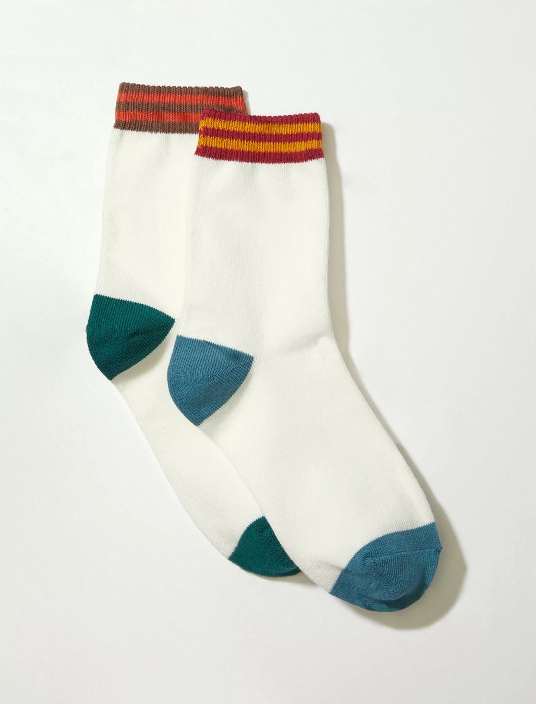 Lucky Brand Socks*lucky varsity crew sock 2 pk natural