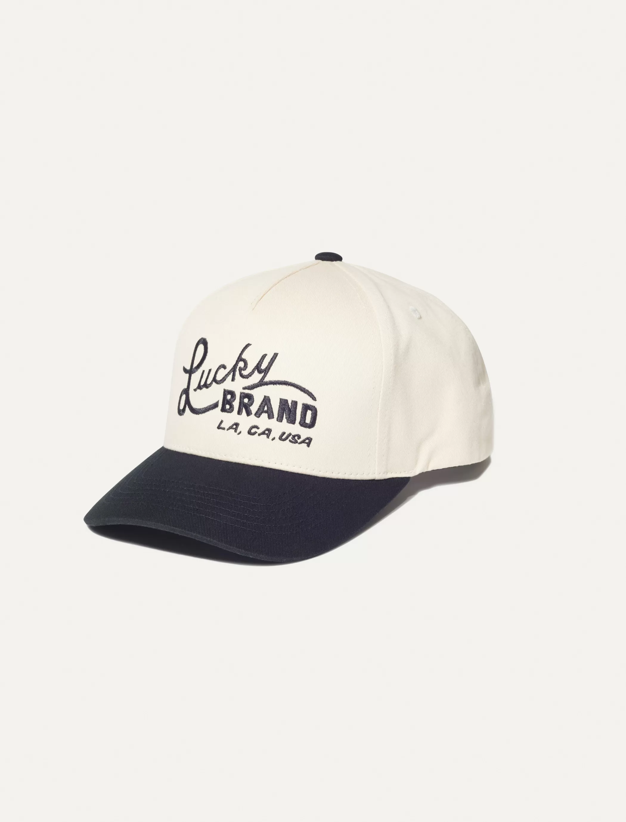 Lucky Brand Hats*lucky vintage two tone embroidered baseball cap black