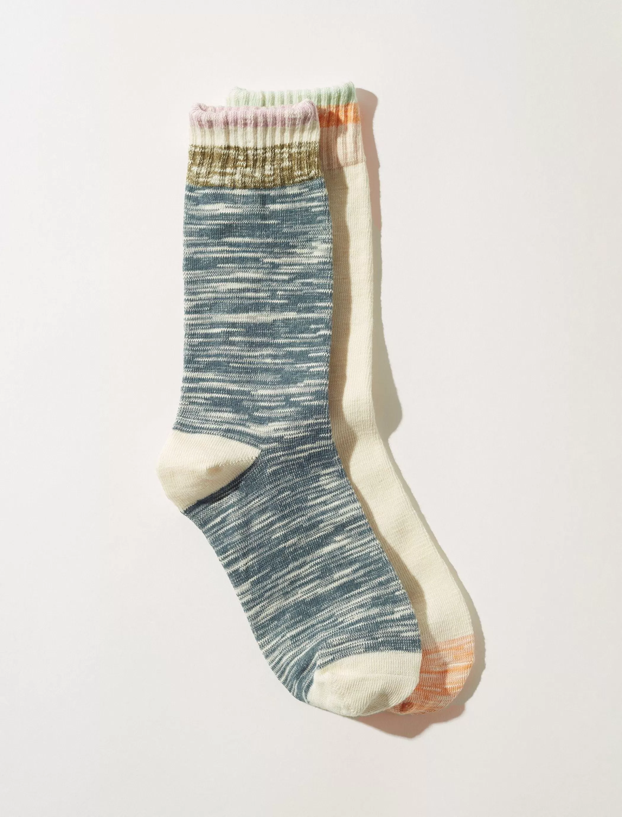 Lucky Brand Socks*marbled striped boot sock multi