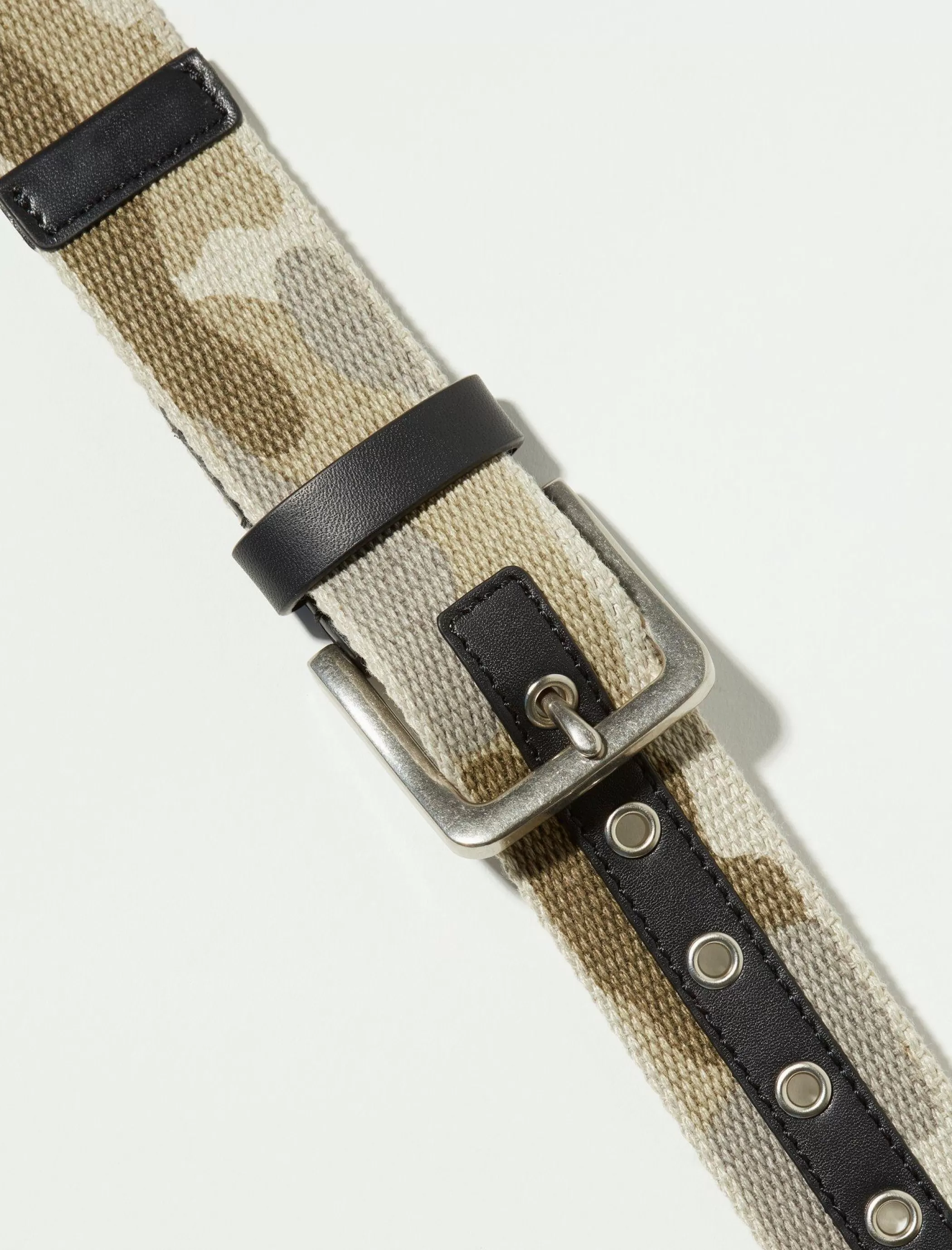 Lucky Brand Belts*men's camo webbed belt multi