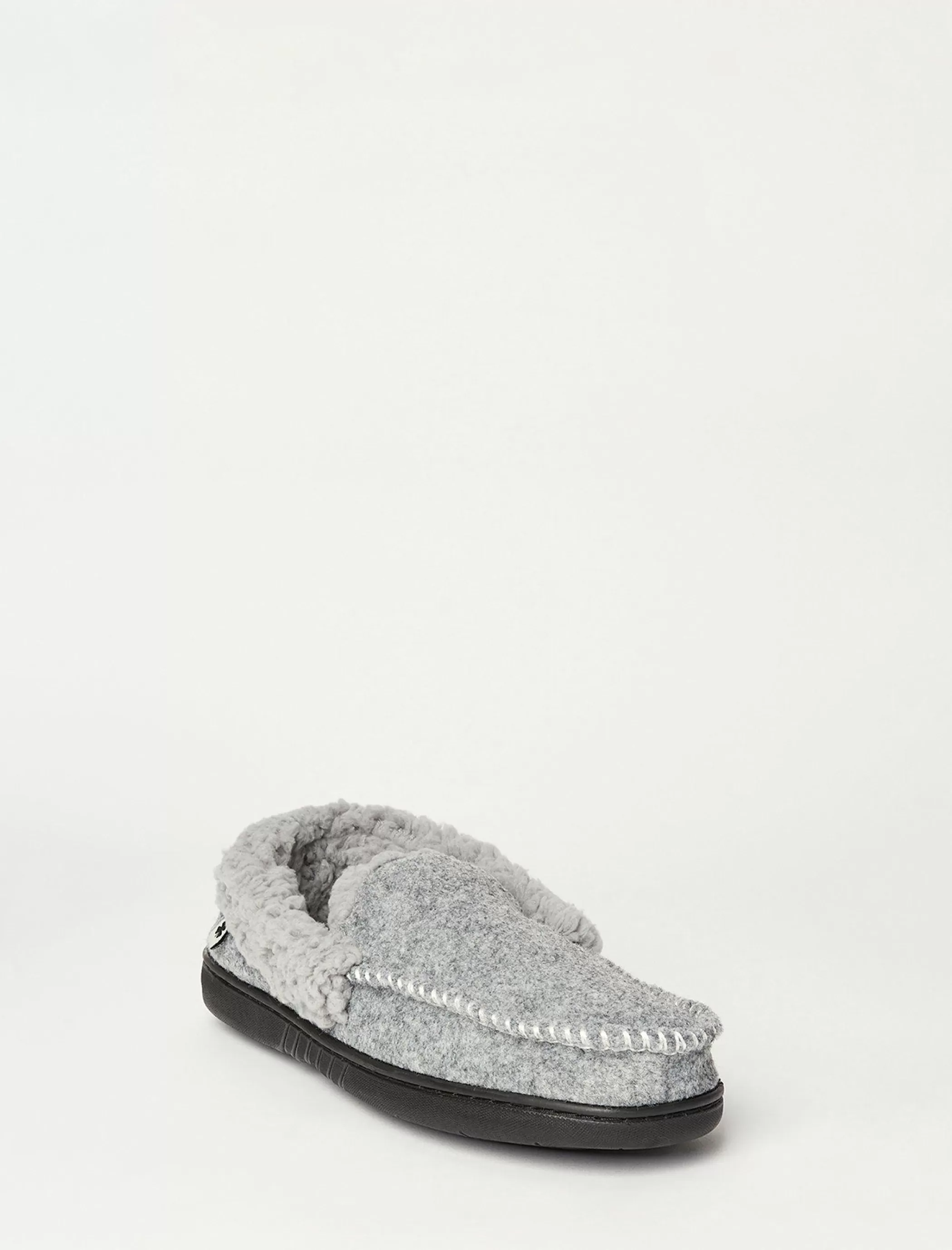 Lucky Brand Shoes*men's faux wool sherpa lined slipper charcoal