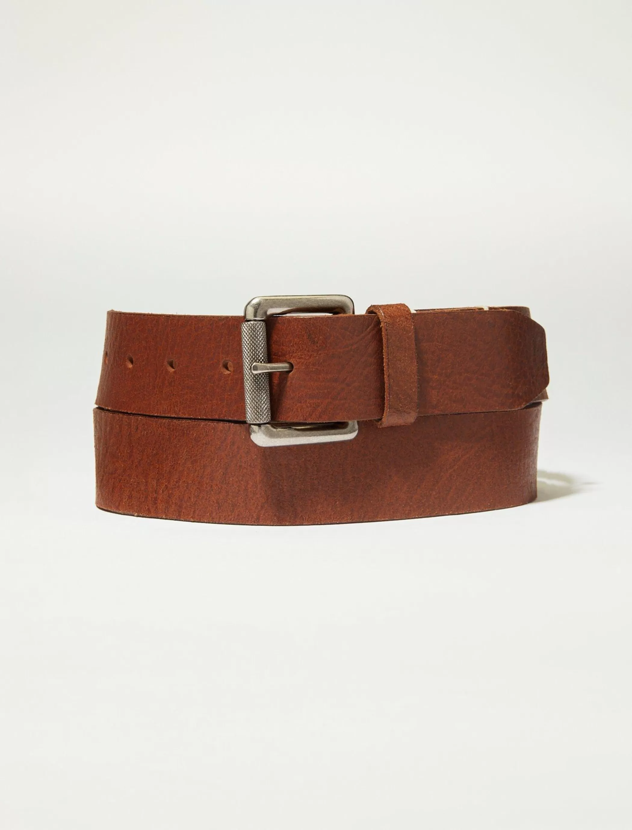 Lucky Brand Belts*mens novelty stitch belt medium brown