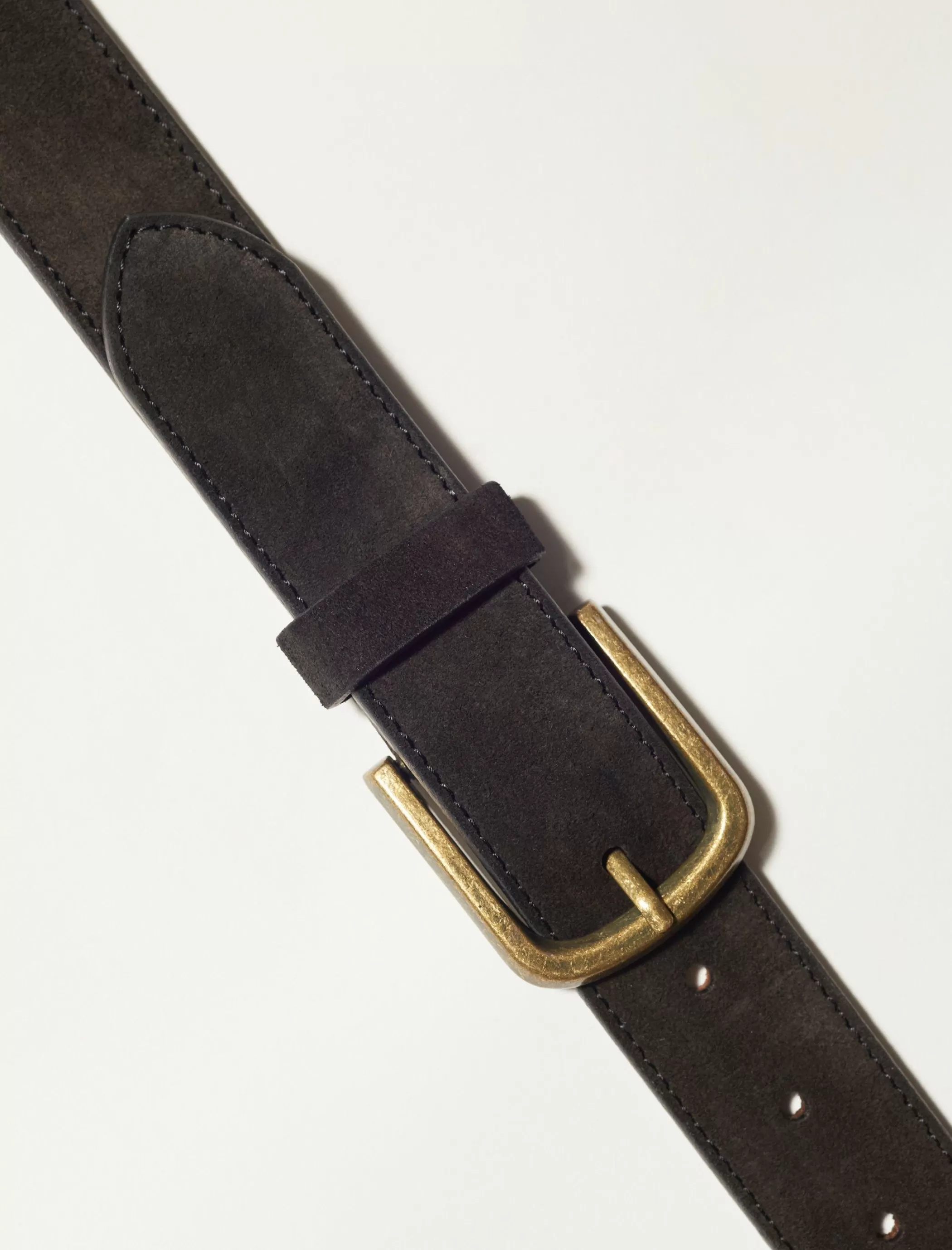 Lucky Brand Belts*mens suede belt black