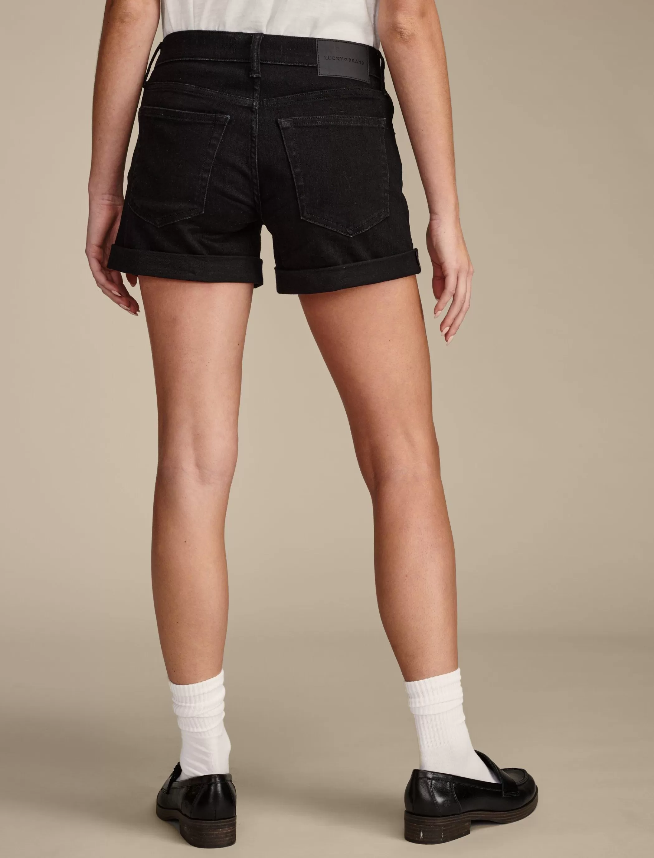 Lucky Brand Jeans*mid rise ava short clean black