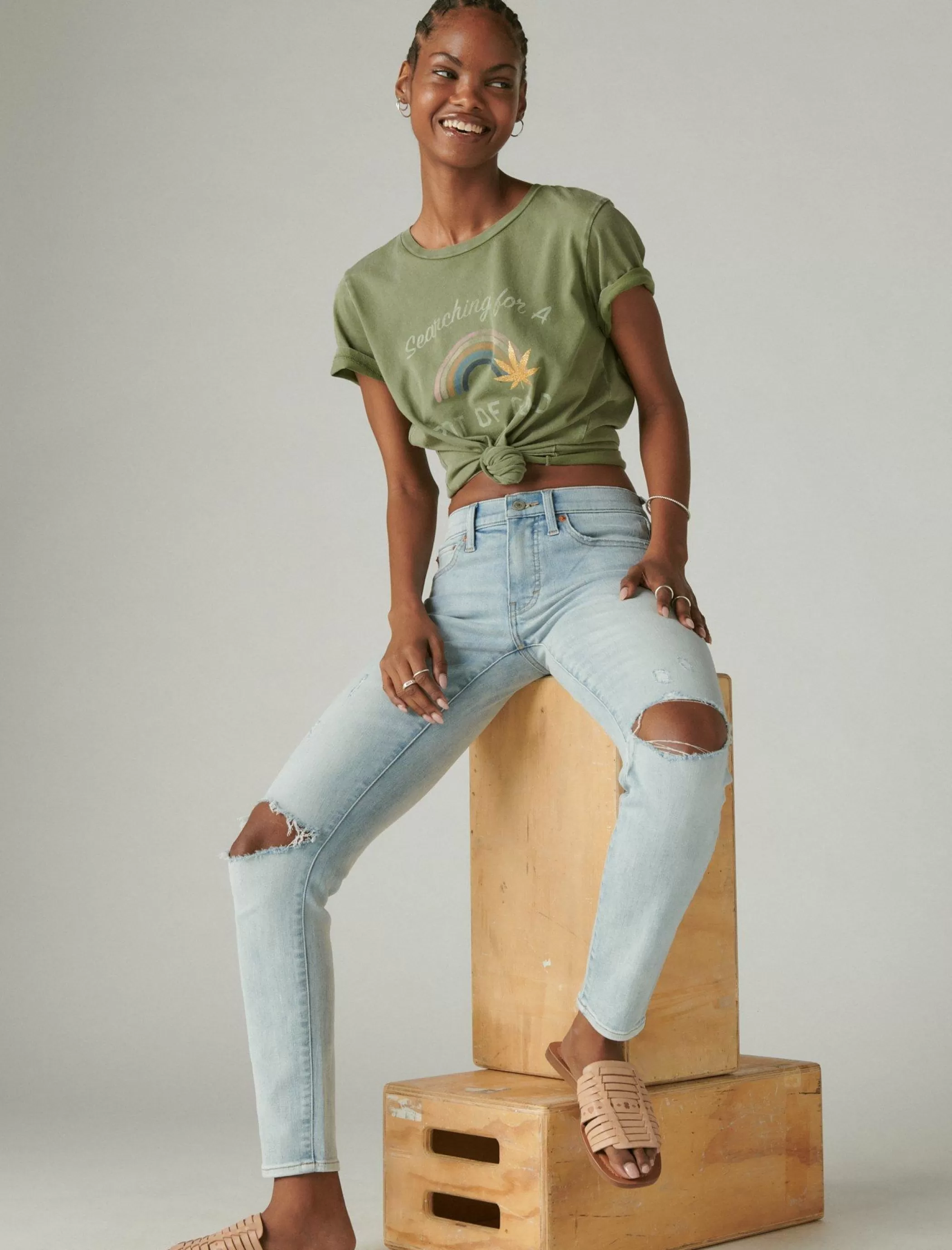 Lucky Brand Jeans | Skinny*mid rise ava skinny fan girl dest