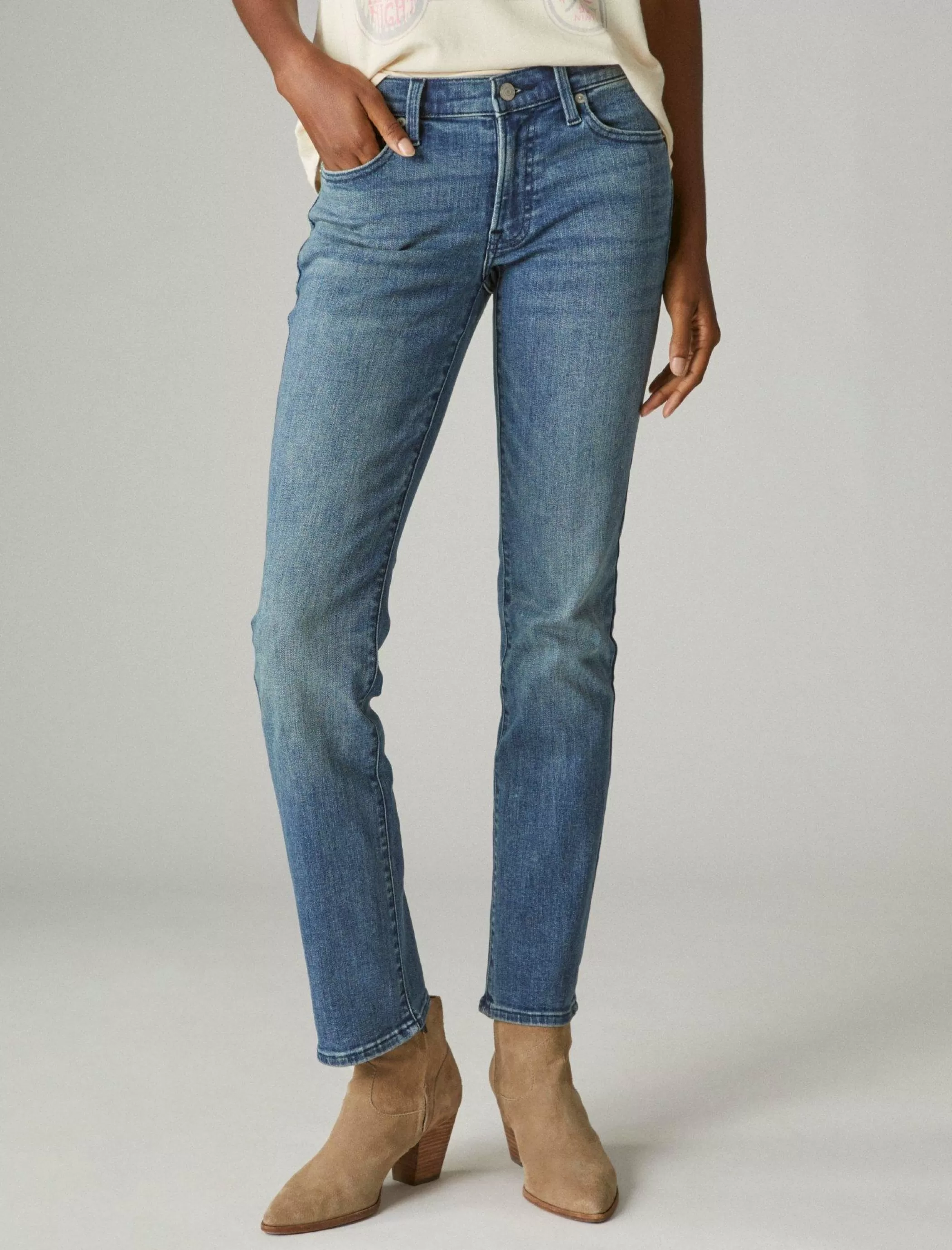 Lucky Brand Jeans | Straight*mid rise sweet straight gemini