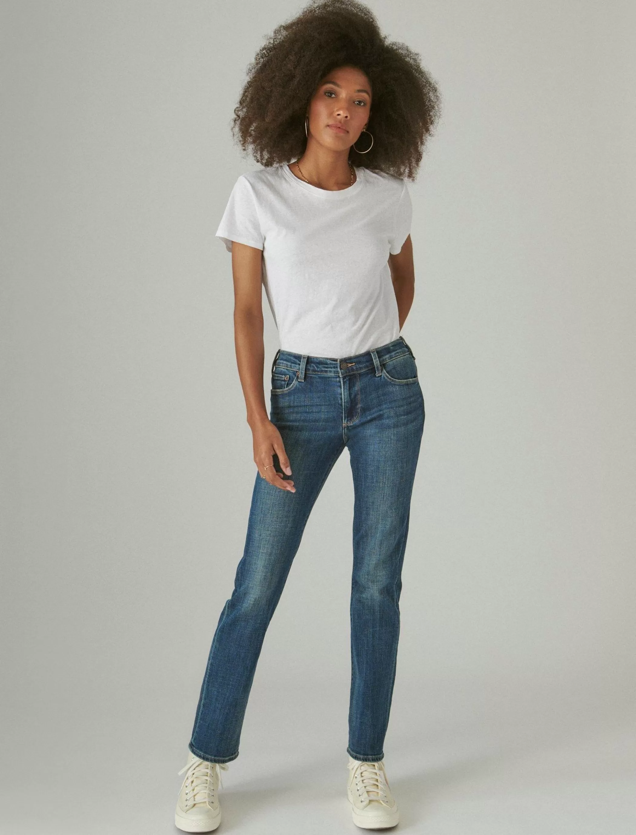 Lucky Brand Jeans | Straight*mid rise sweet straight tanzanite