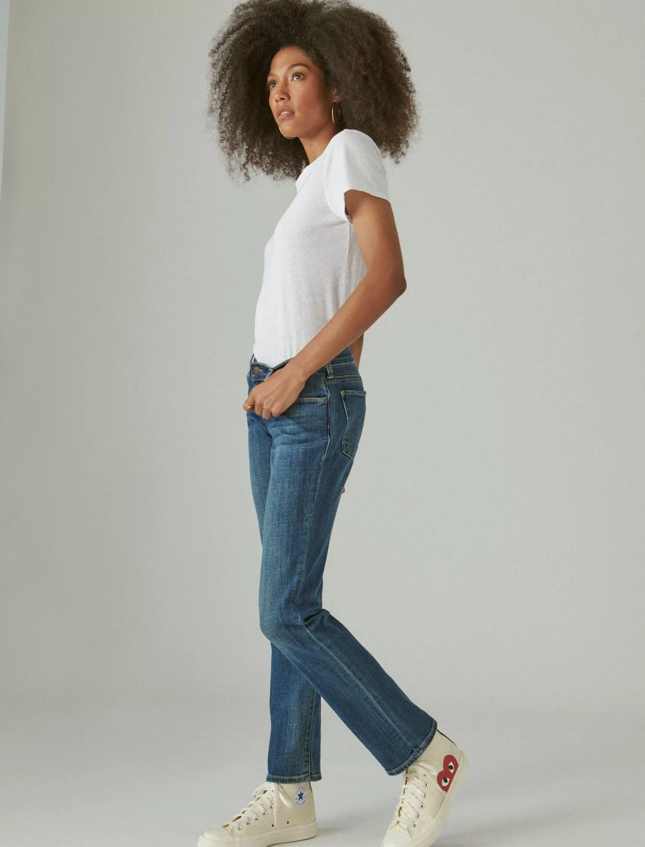 Lucky Brand Jeans | Straight*mid rise sweet straight tanzanite