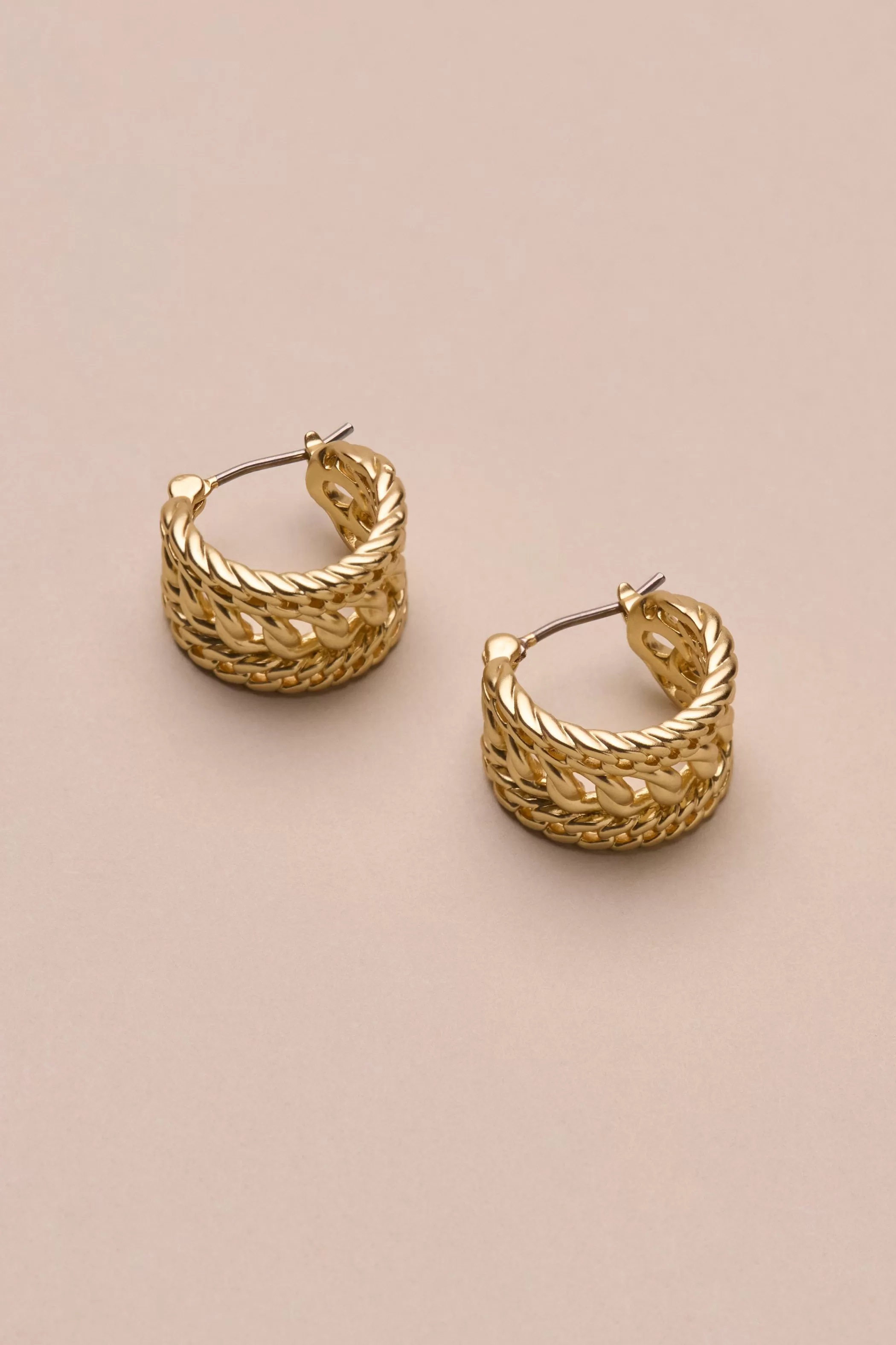 Lucky Brand Jewelry*midi hoop gold