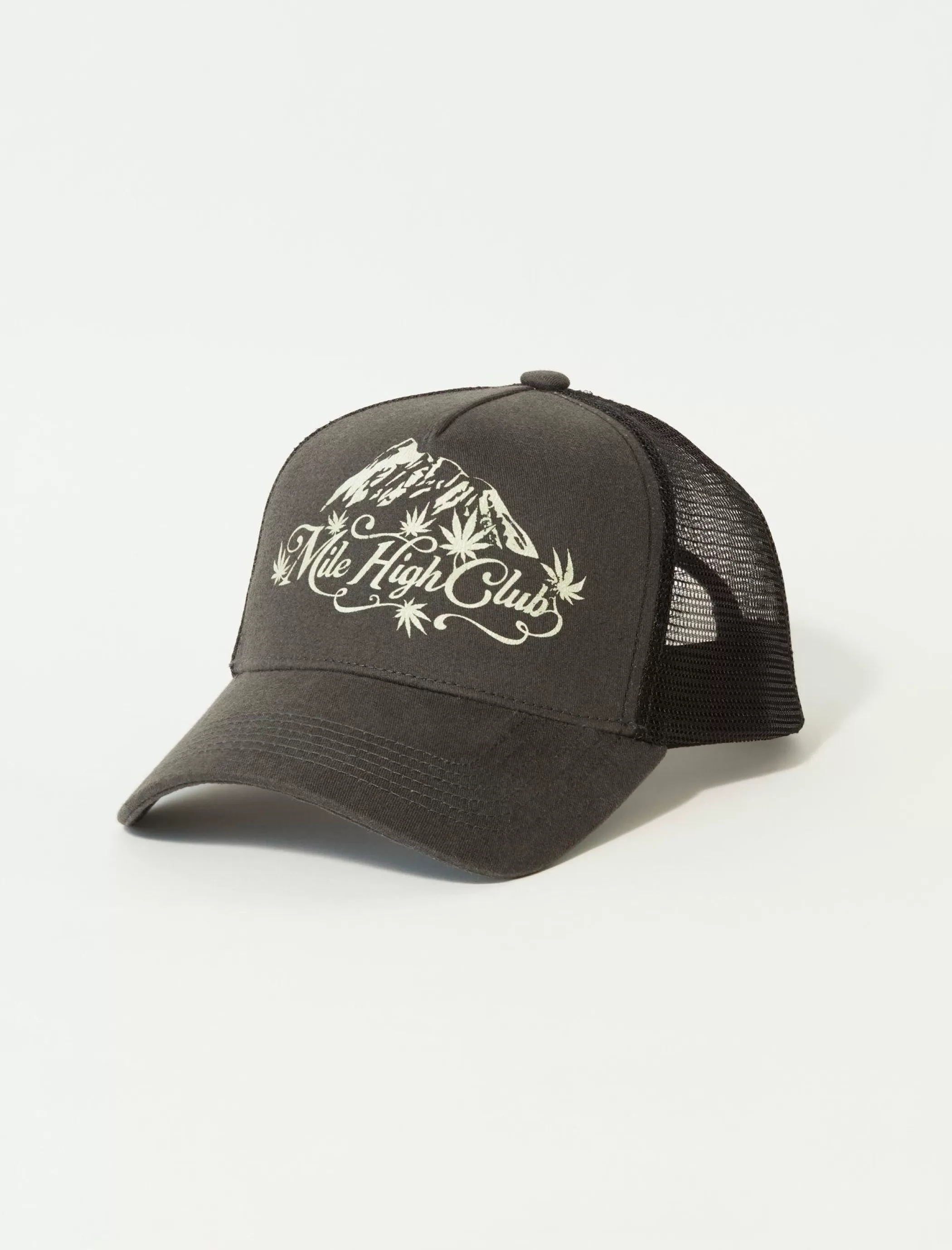 Lucky Brand Hats*mile high club trucker black