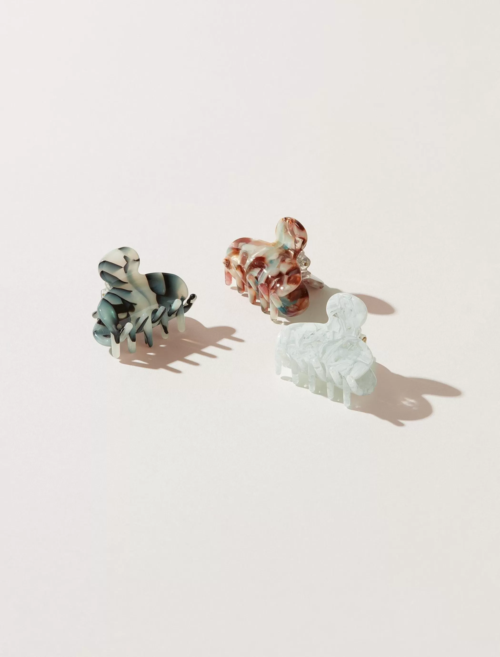 Lucky Brand Hair Accessories*mini resin claw set multi