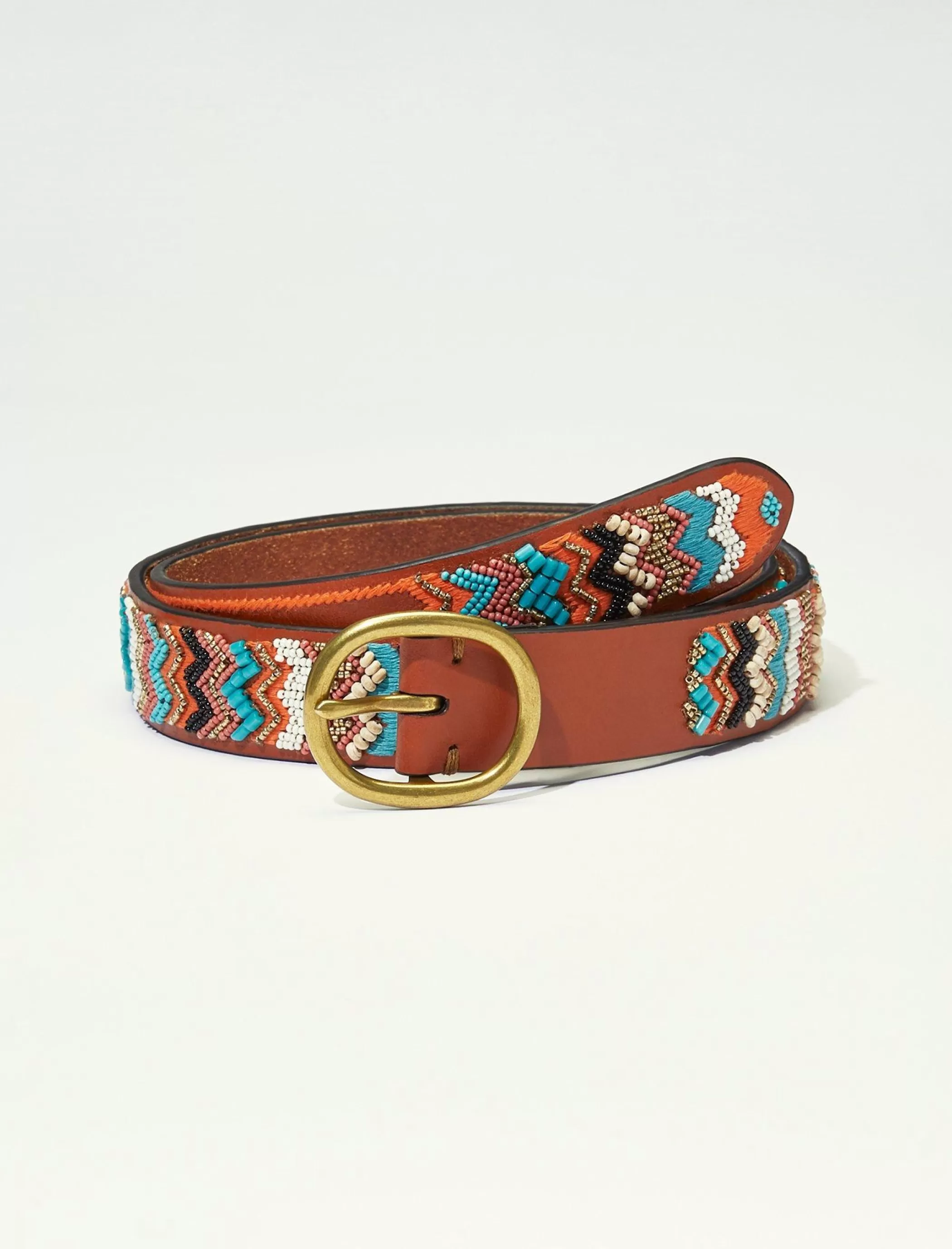 Lucky Brand Belts* beaded zig zag belt multi