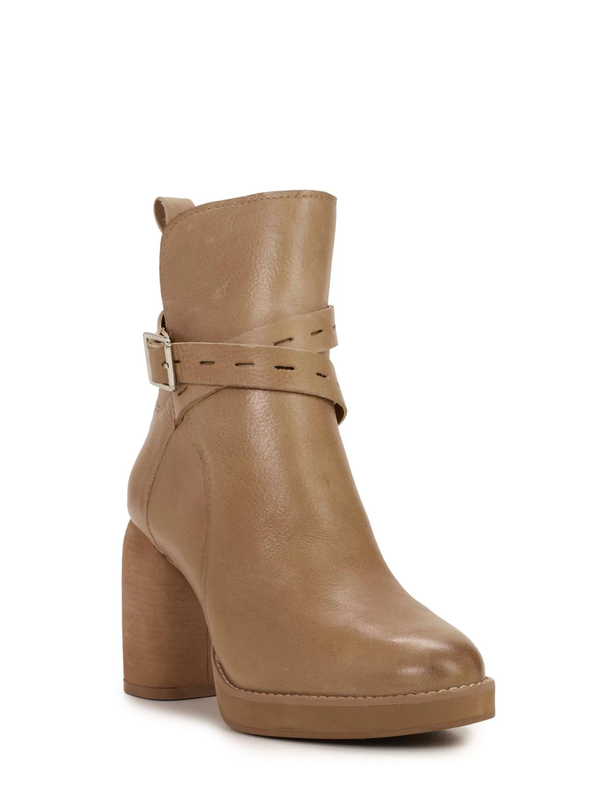 Lucky Brand Shoes*natesa high-heel bootie camel