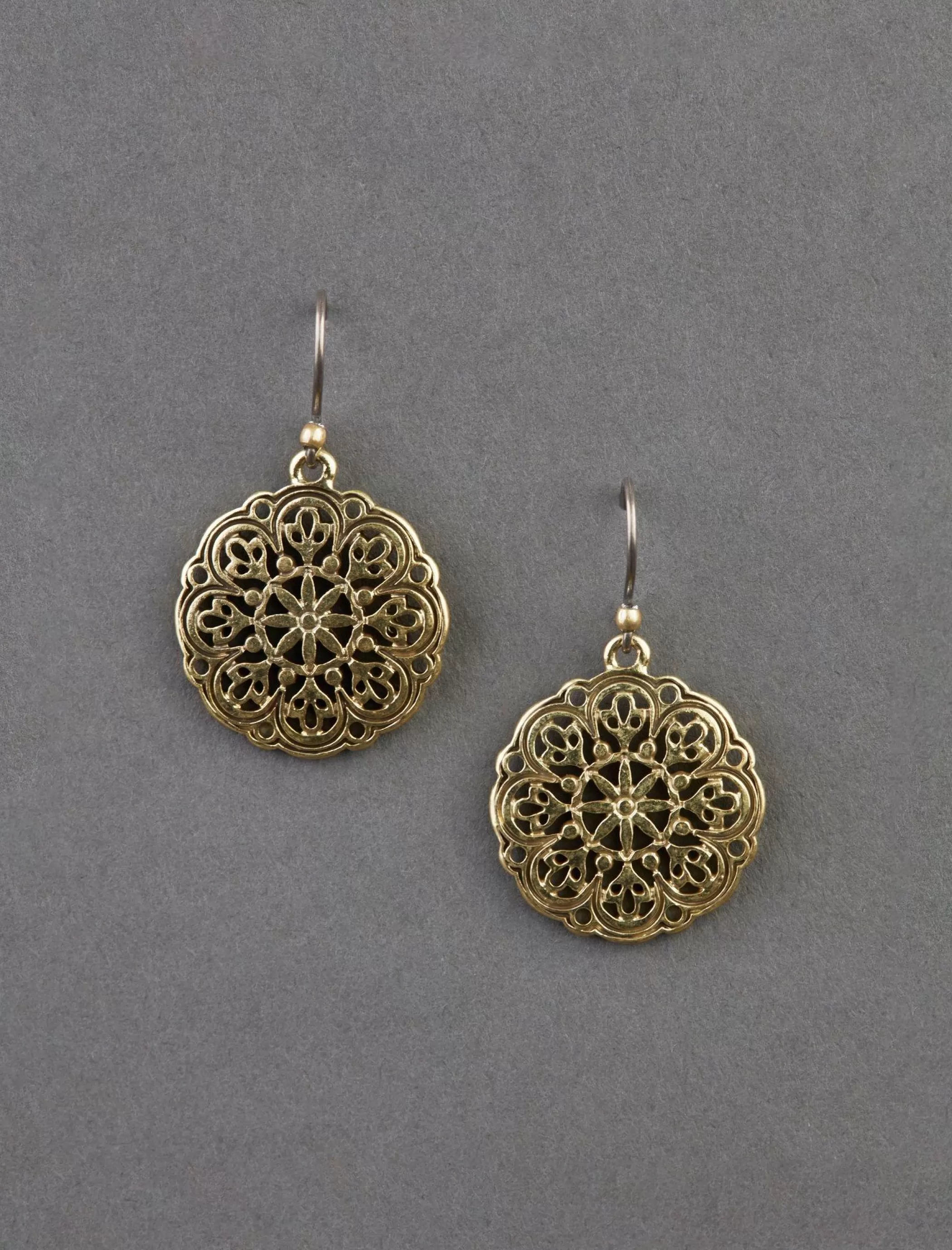 Lucky Brand Jewelry*openwork drop earring gold