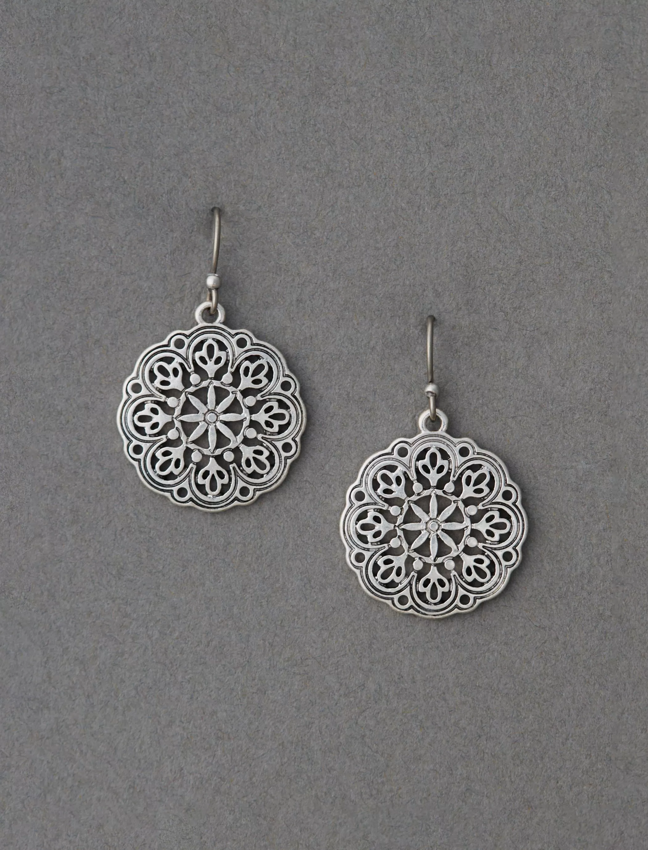 Lucky Brand Jewelry*openwork drop earring silver