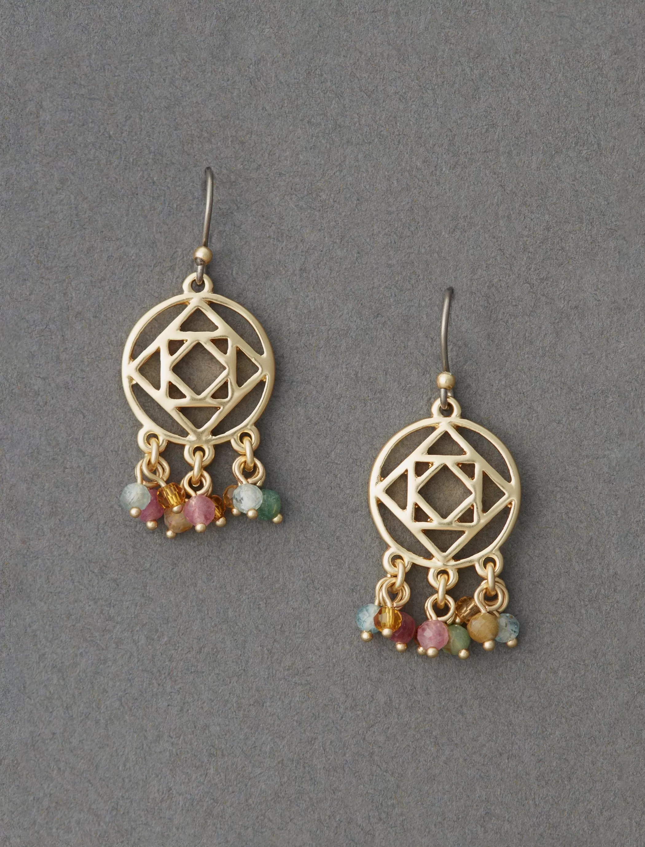 Lucky Brand Jewelry*openwork drop earring gold