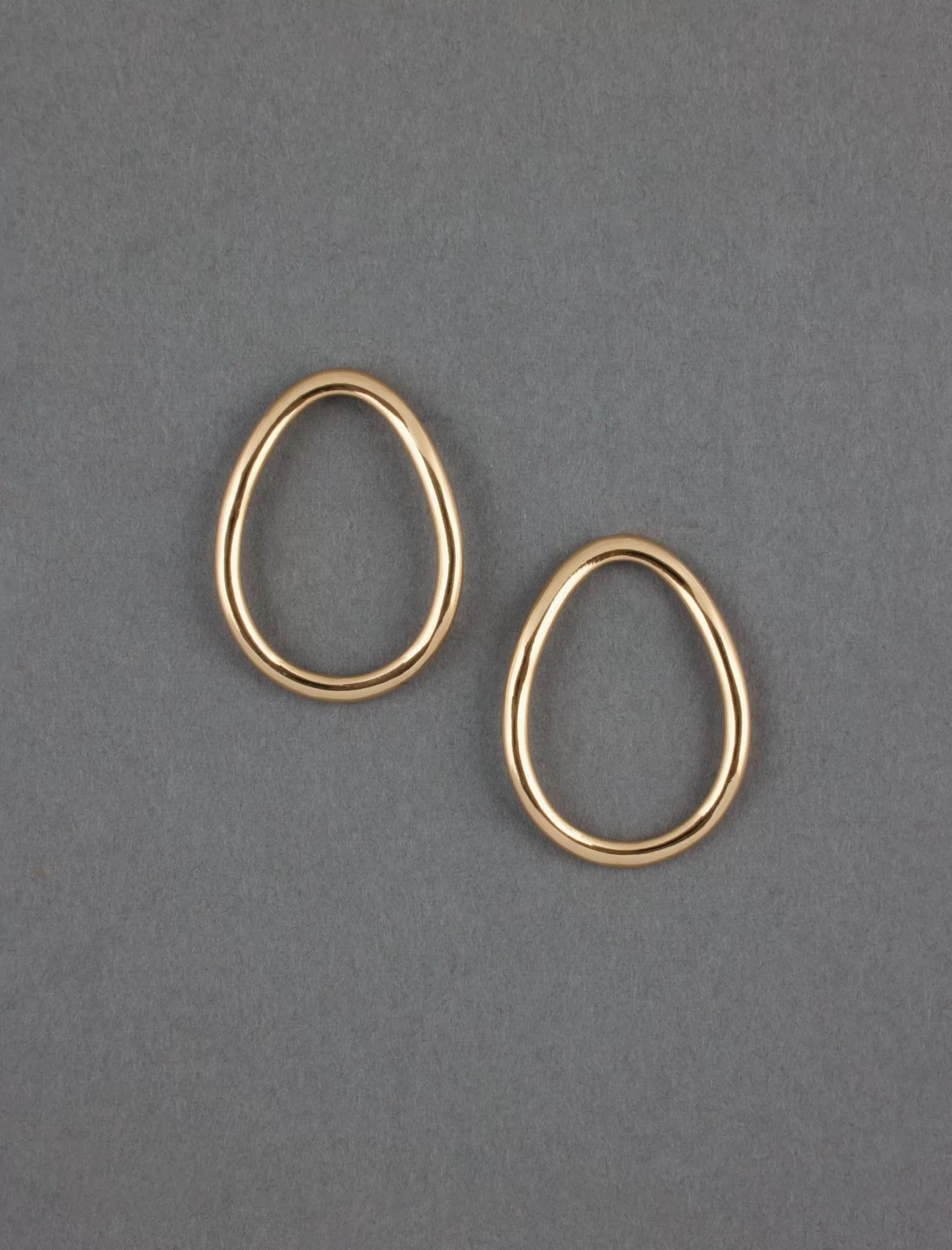 Lucky Brand Jewelry*organic circle earrings gold