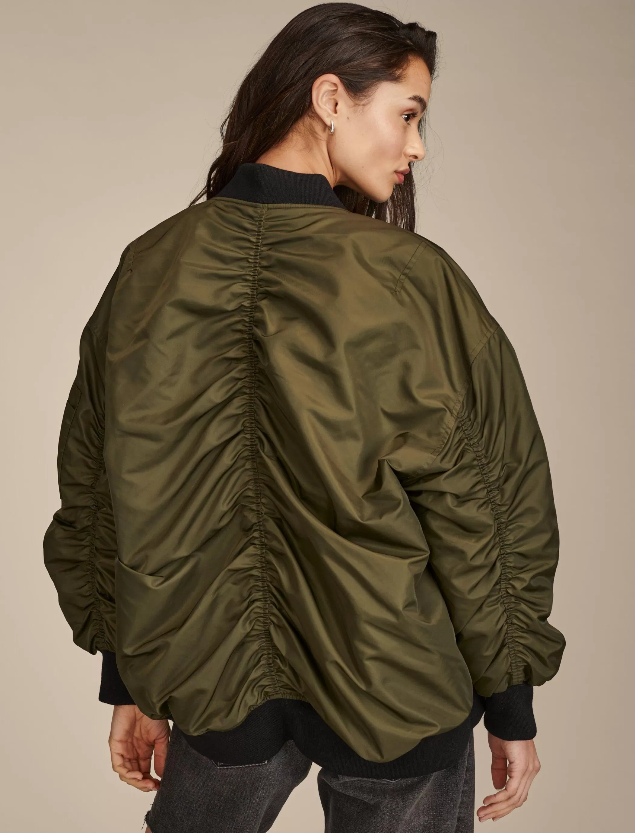 Lucky Brand Jackets & Outerwear*oversized bomber true army