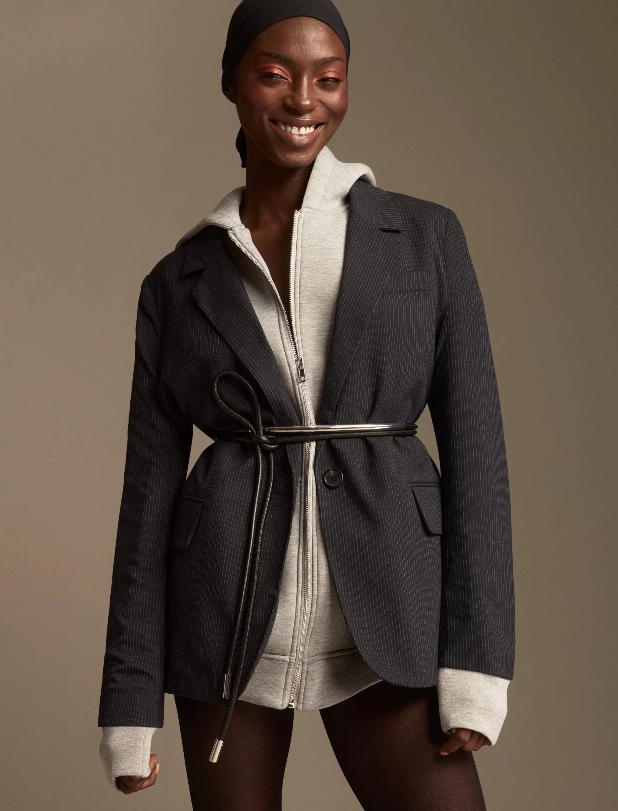 Lucky Brand Jackets & Outerwear*oversized pinstripe blazer navy pinstripe