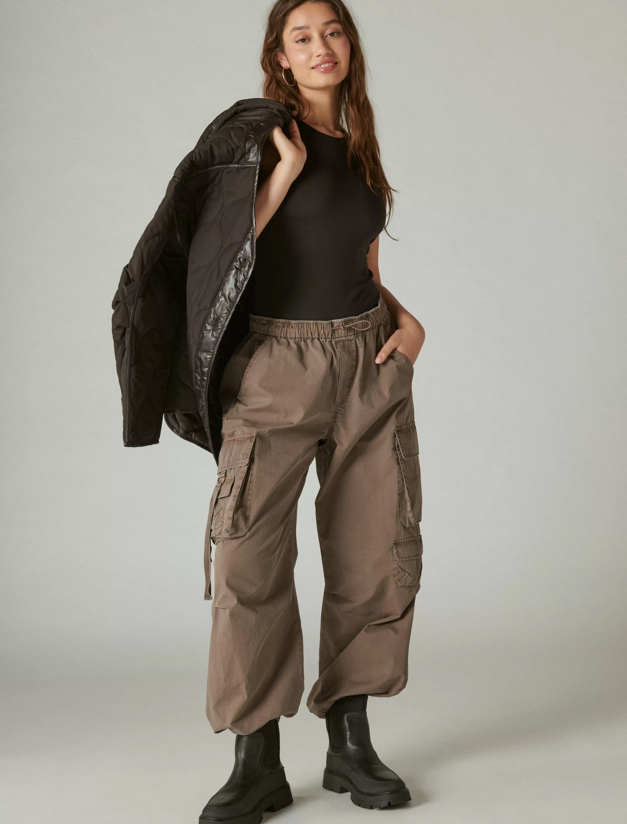 Lucky Brand Pants*parachute cargo pant mushroom