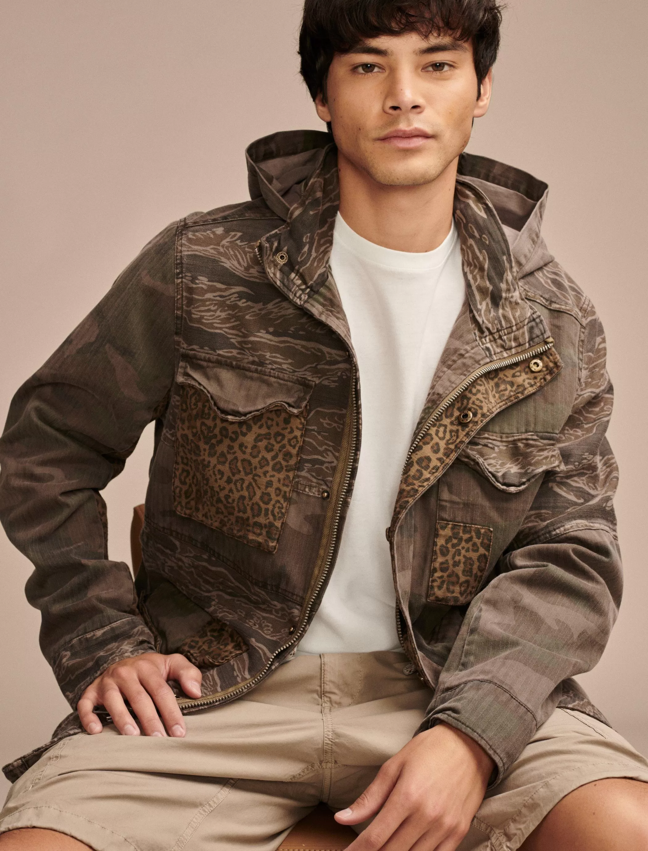 Lucky Brand Jackets & Outerwear*patchwork camo field jacket camo multi