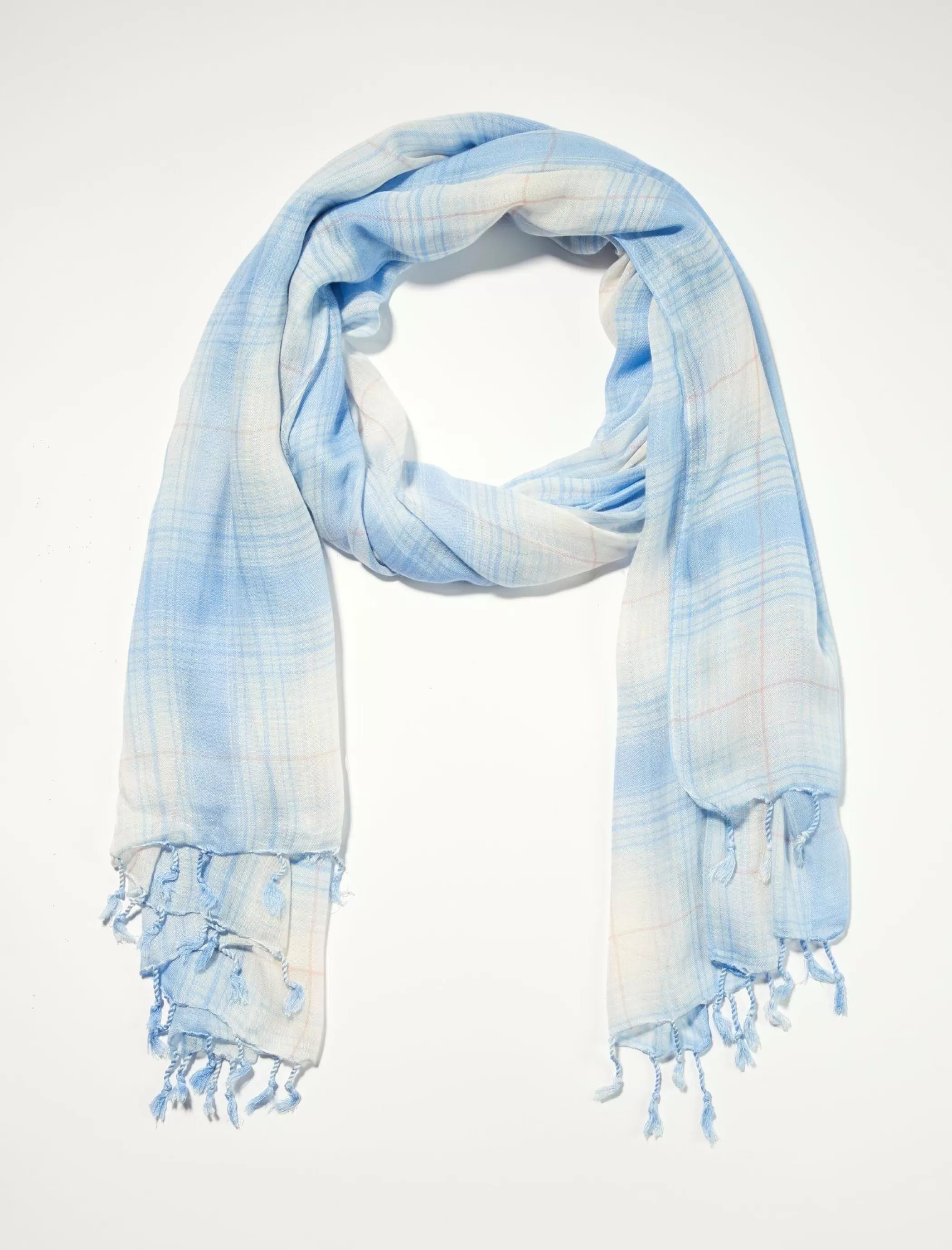 Lucky Brand Scarves & Bandanas*plaid scarf light blue