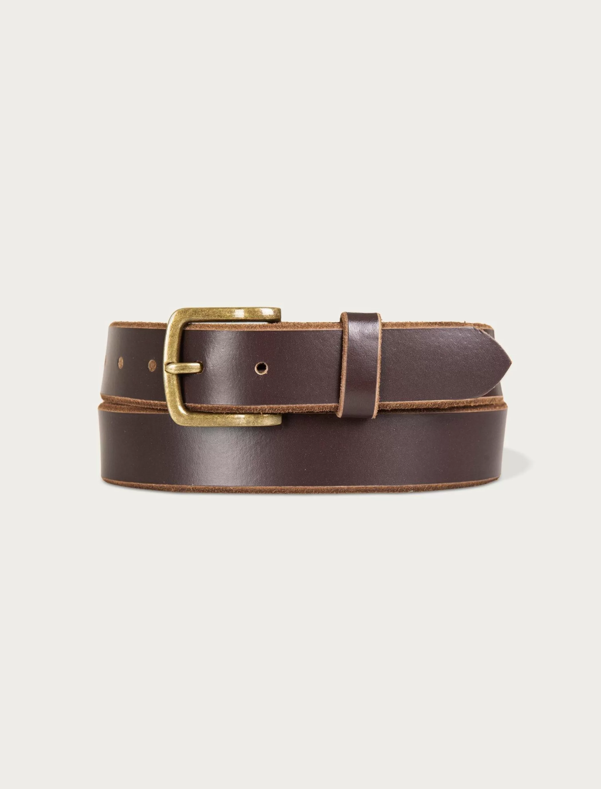 Lucky Brand Belts*raw cut edged leather jean belt dark brown