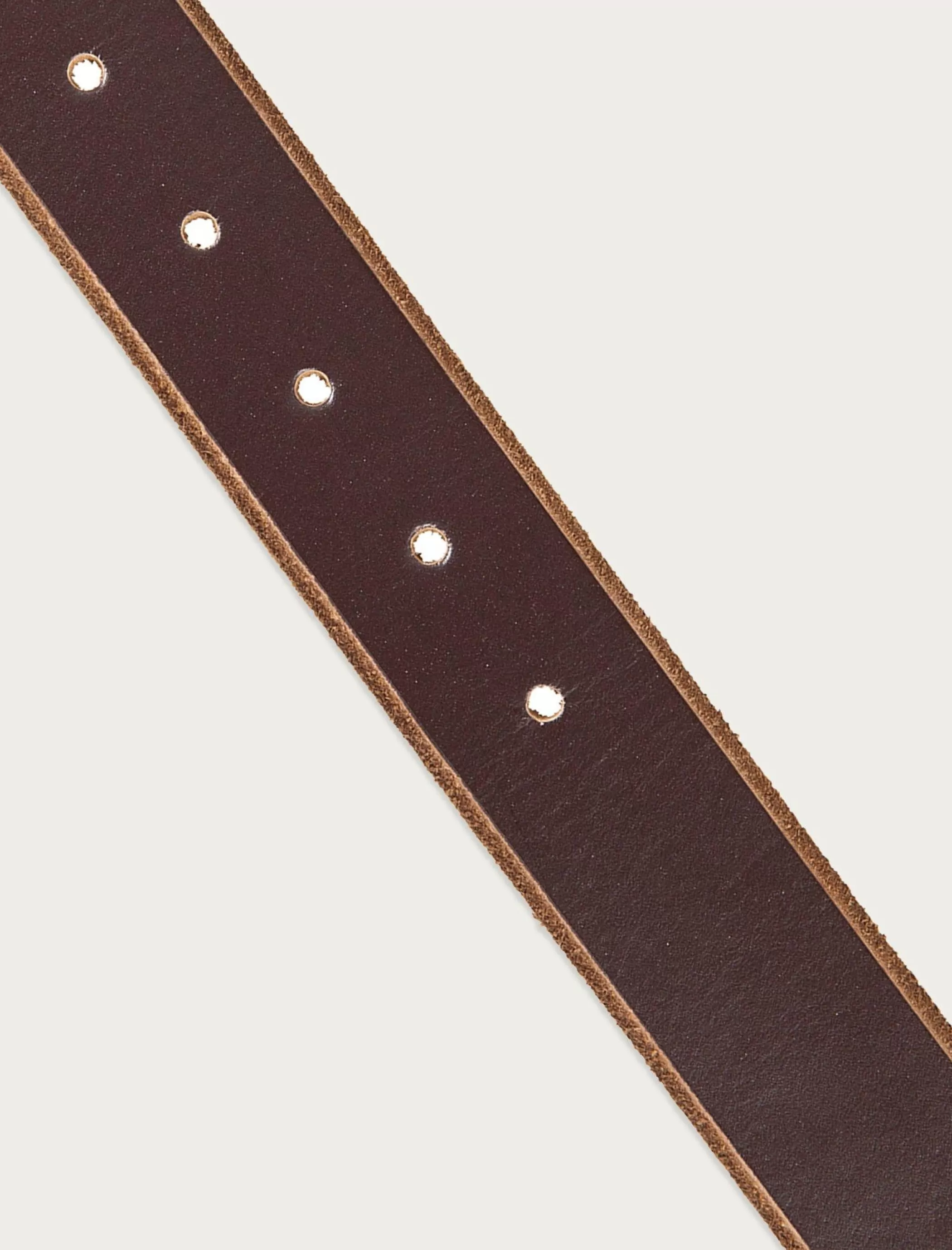 Lucky Brand Belts*raw cut edged leather jean belt dark brown