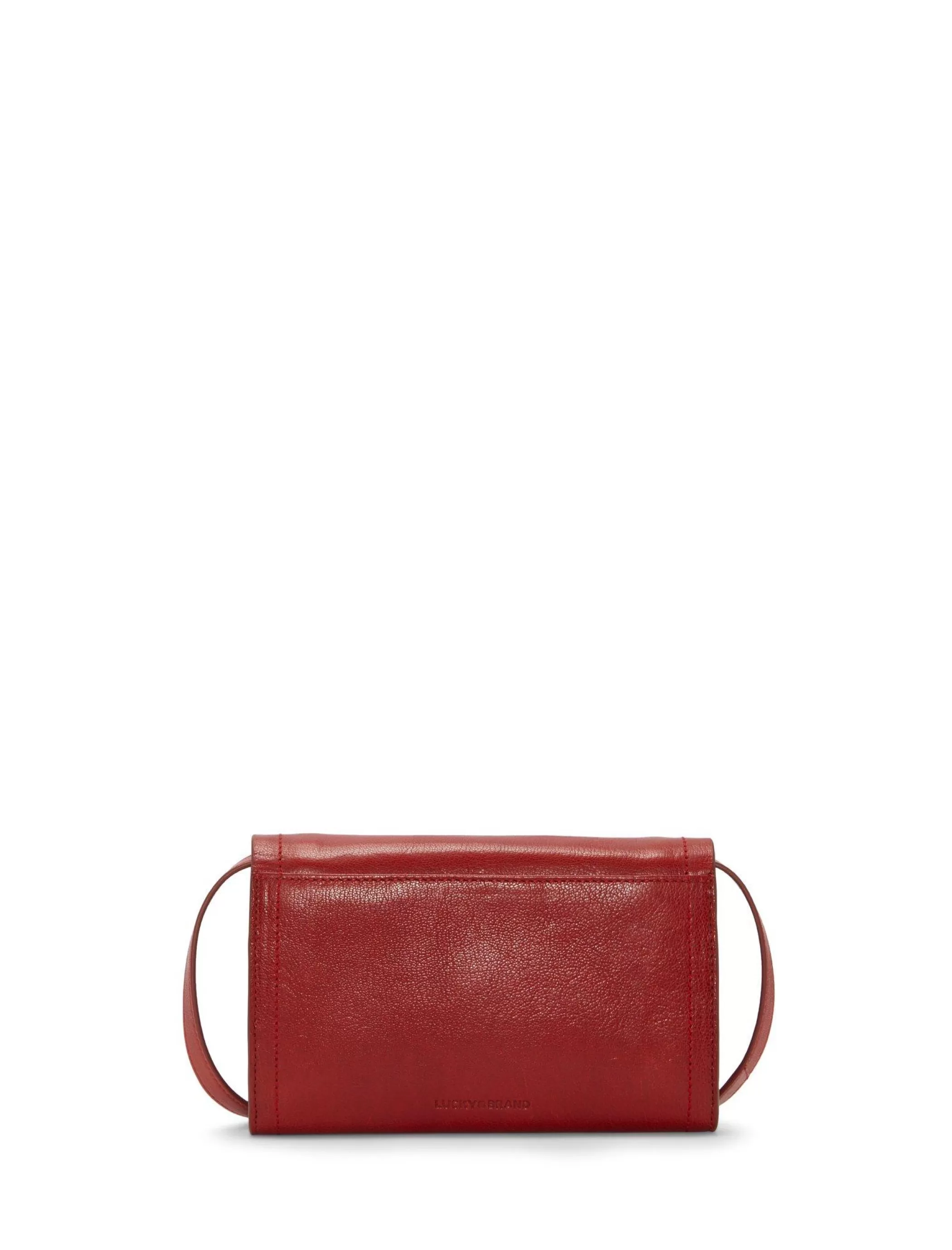 Lucky Brand Handbags*ruth scalloped crossbody bag dark red