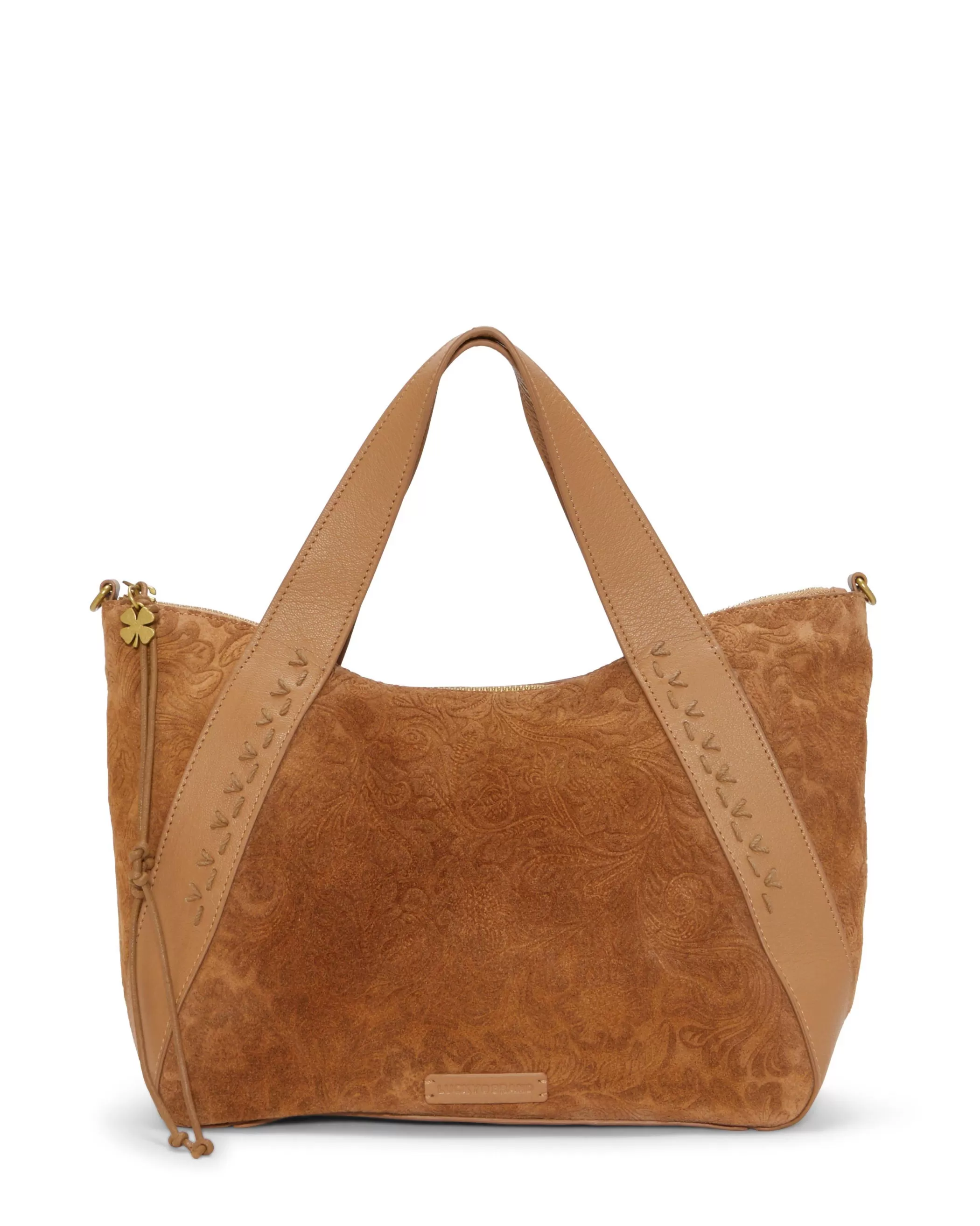 Lucky Brand Handbags*sash satchel spacedye brown