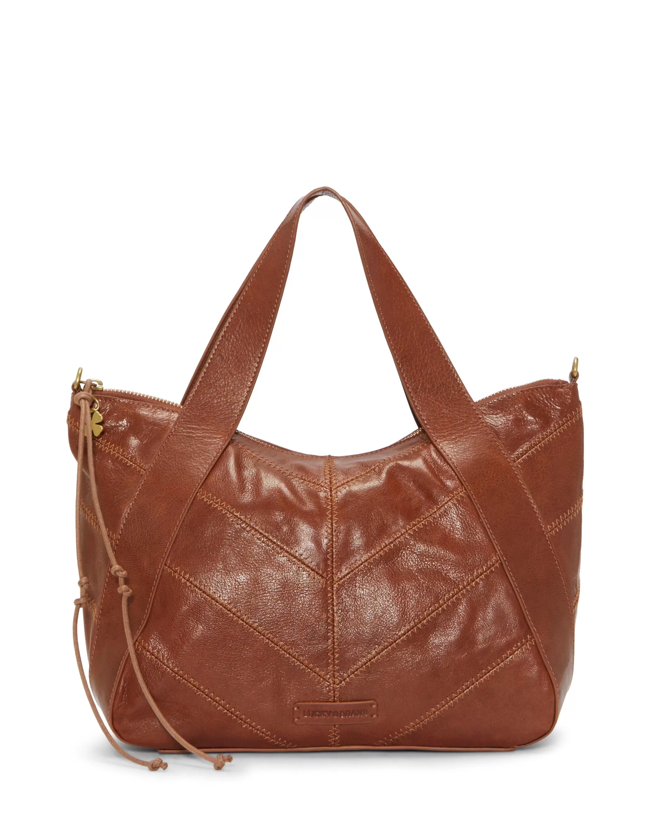 Lucky Brand Handbags*sash satchel dark brown