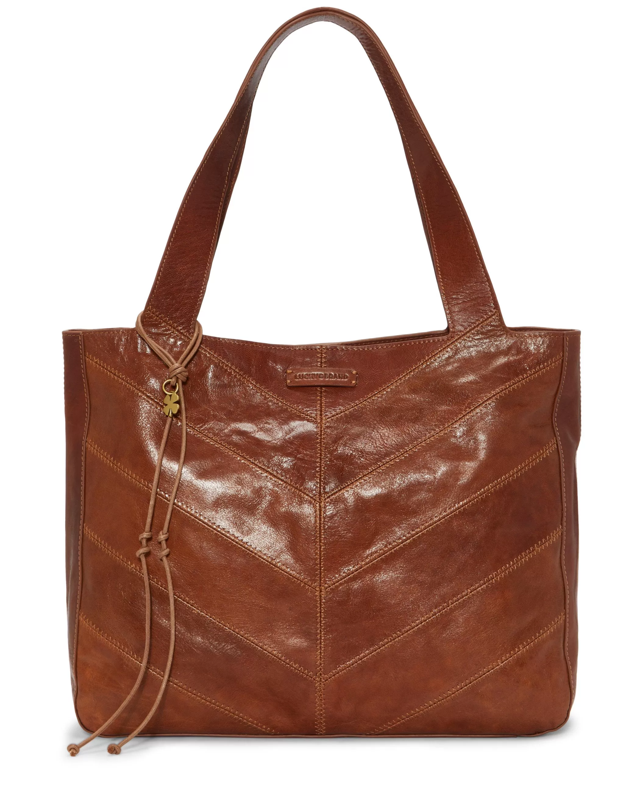 Lucky Brand Handbags*sash tote dark brown