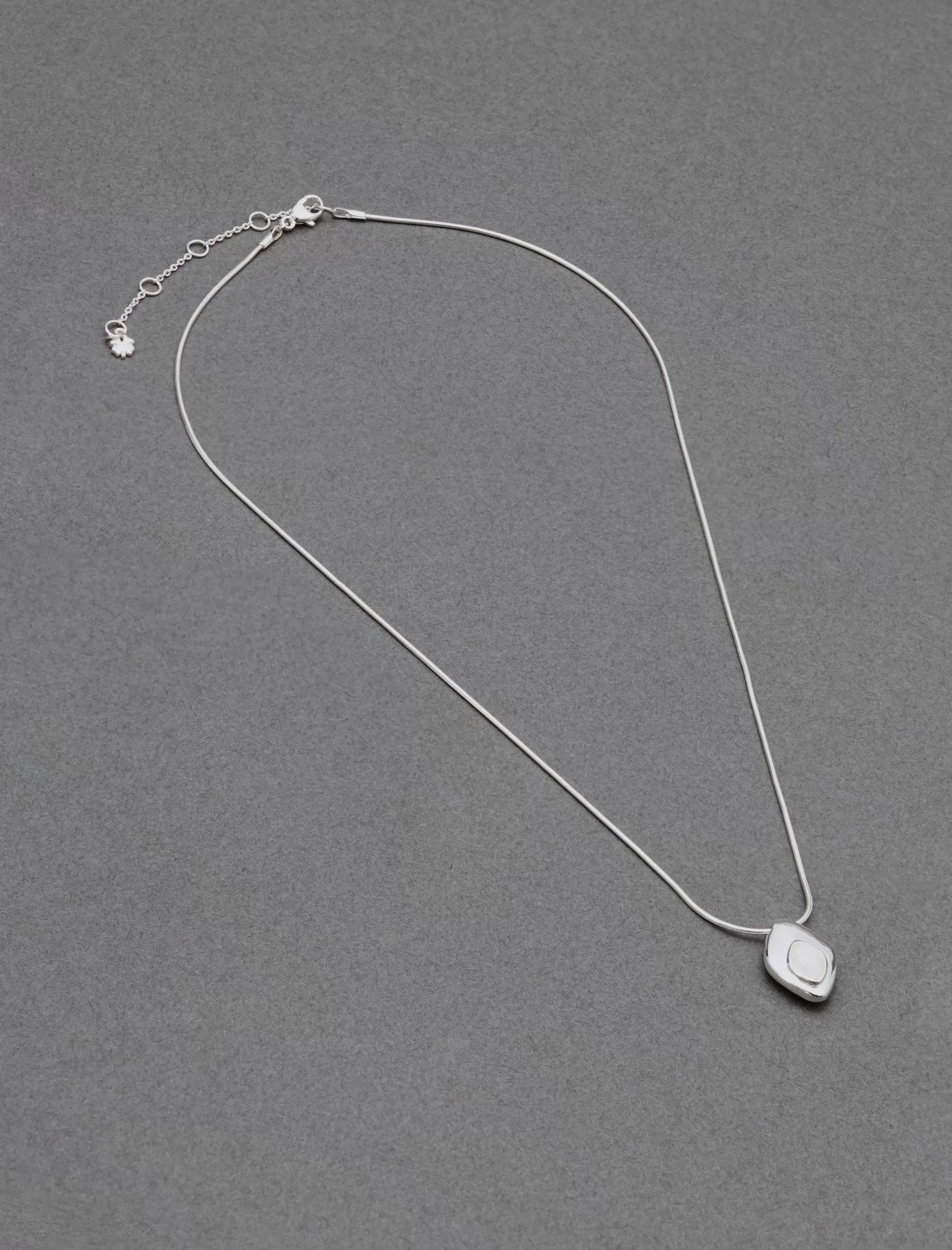 Lucky Brand Jewelry*semi stone necklace silver