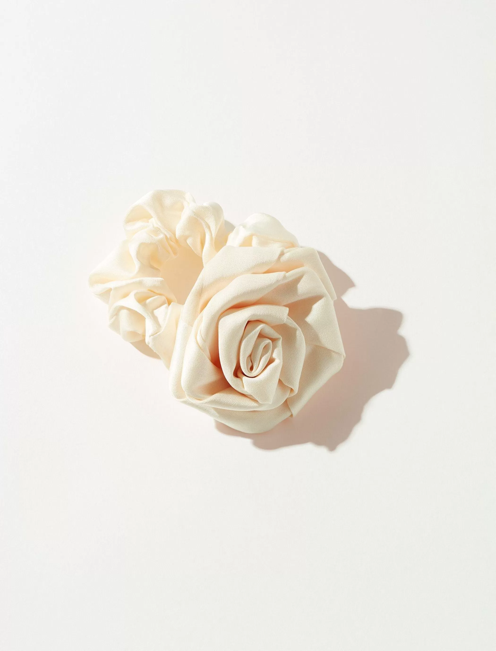 Lucky Brand Hair Accessories*silk rosette scrunchie natural