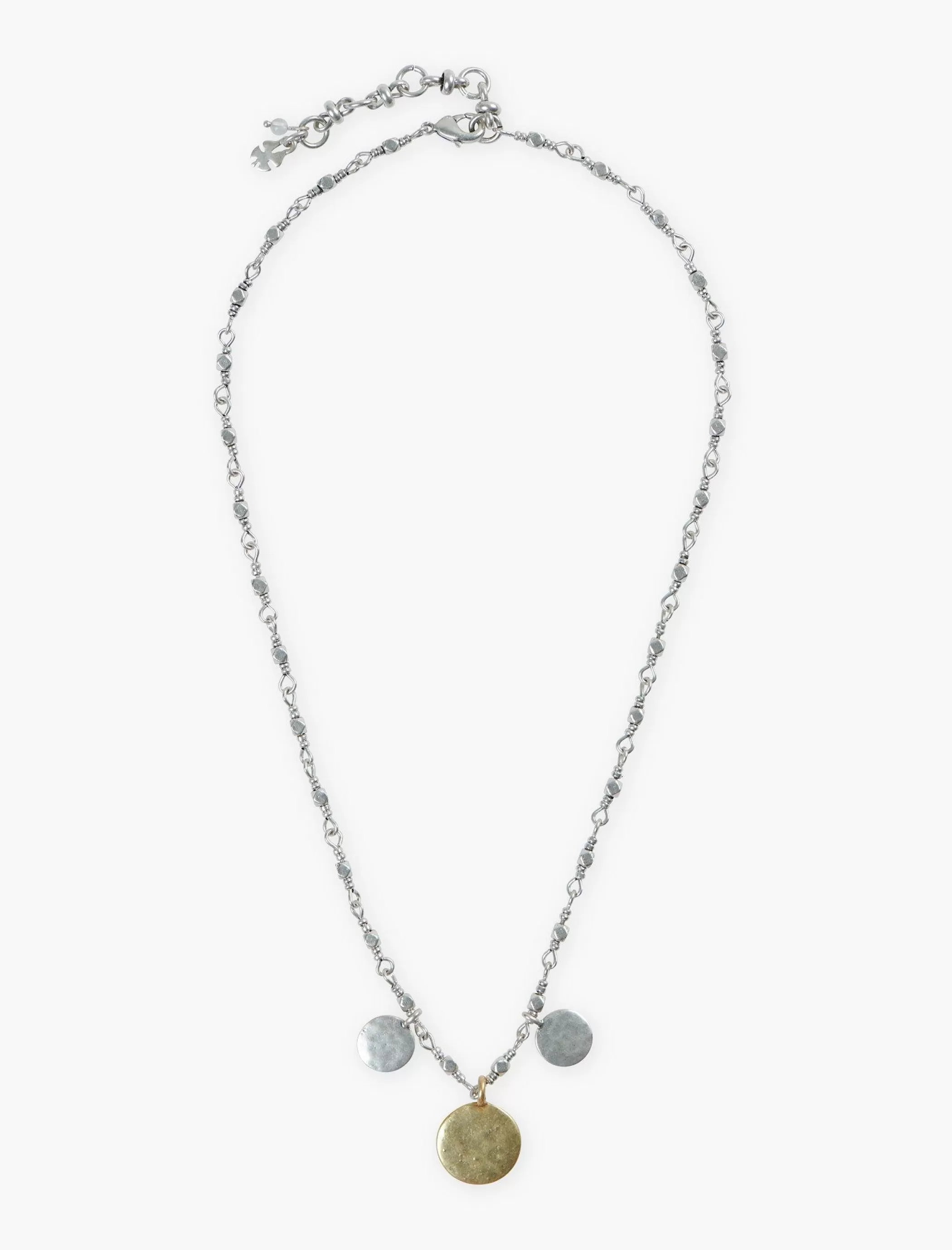 Lucky Brand Jewelry*simple collar necklace two tone