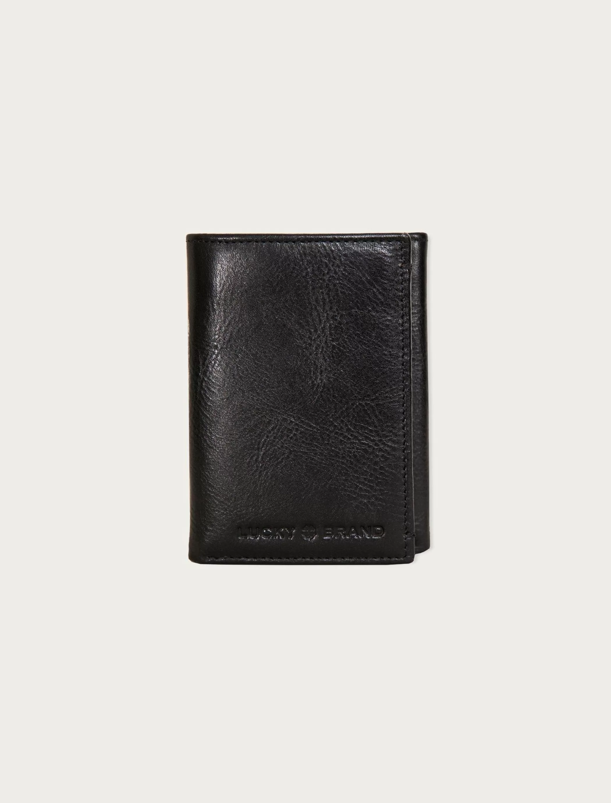 Lucky Brand Bags & Wallets*smooth leather trifold wallet black