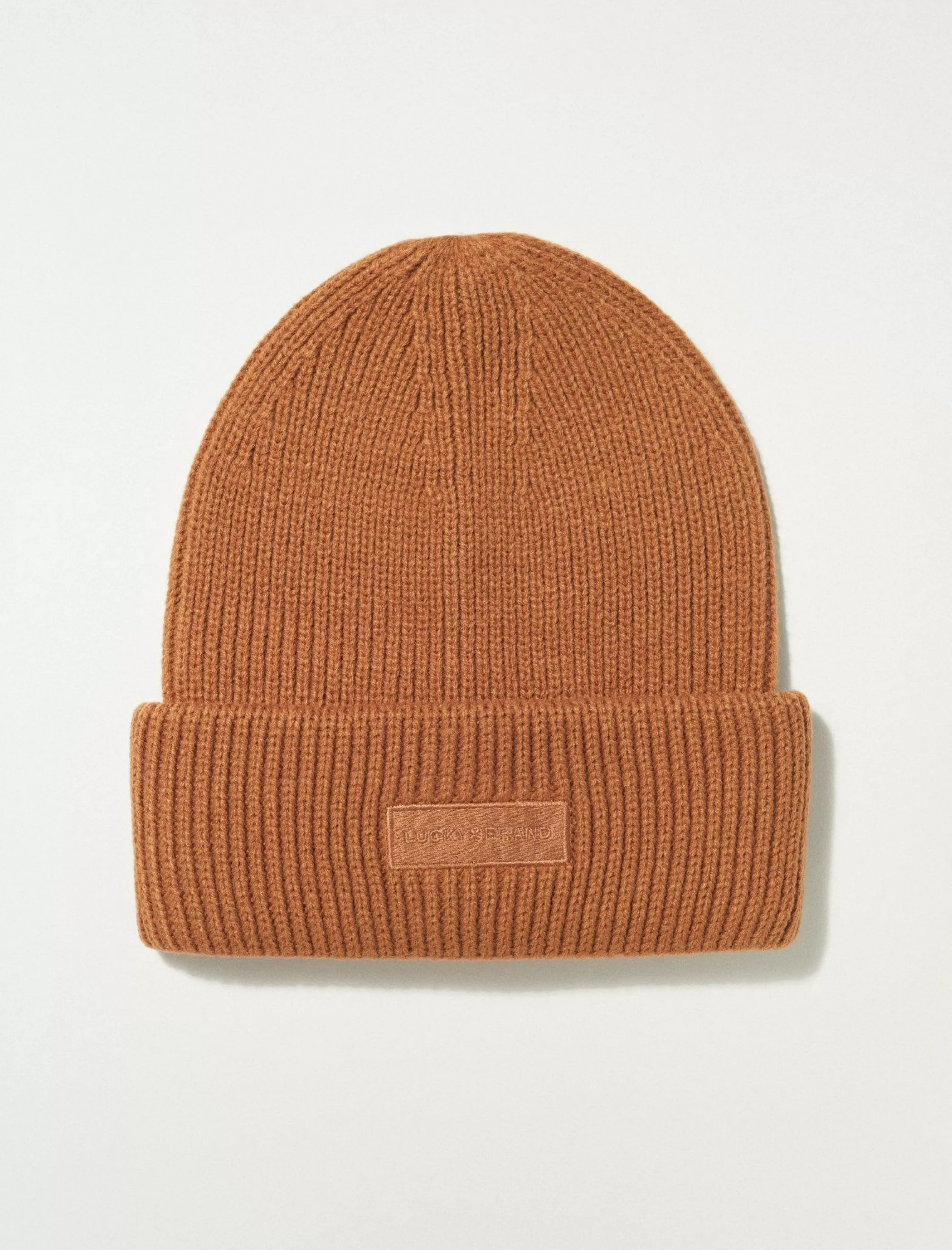 Lucky Brand Hats*solid knit beanie thrush