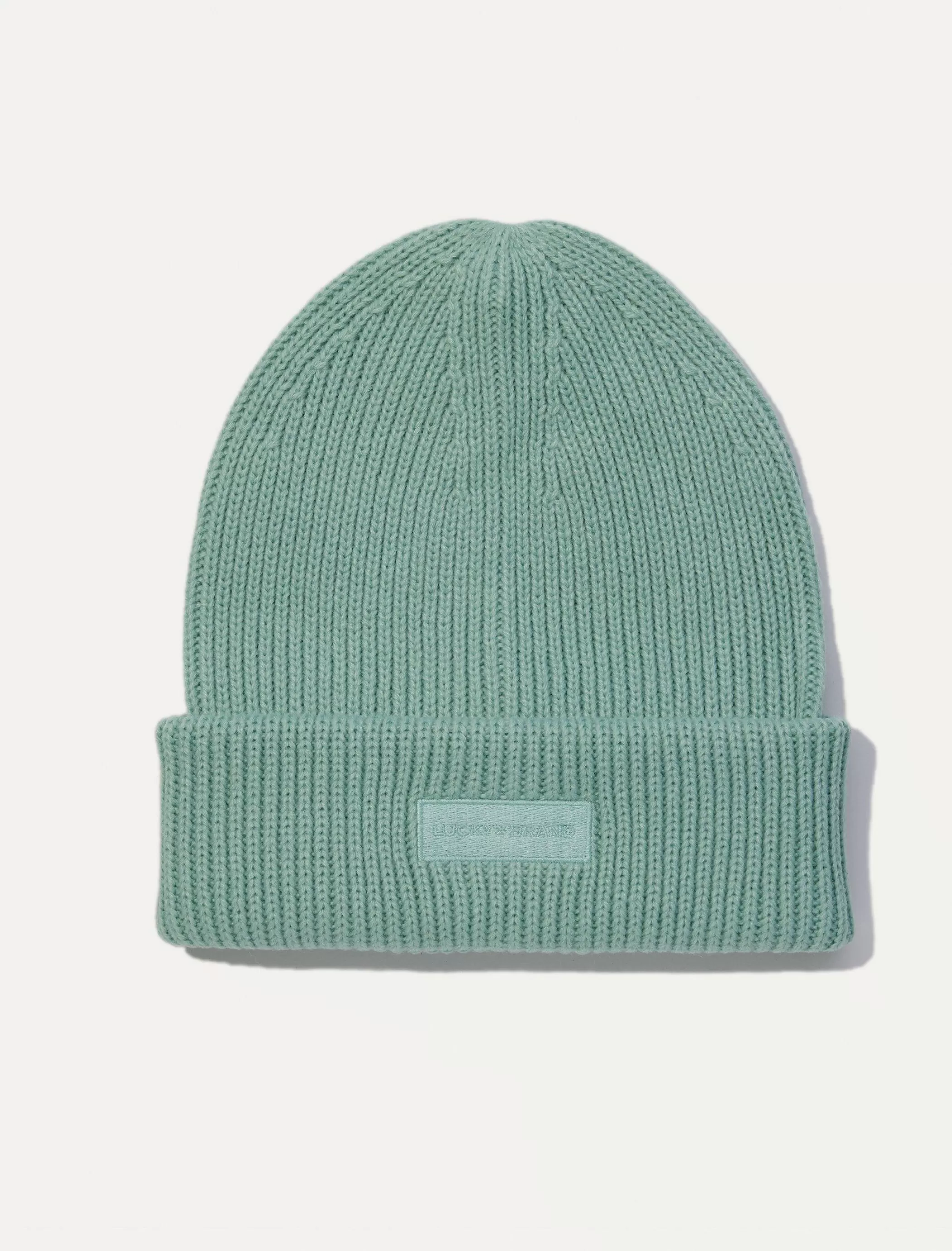 Lucky Brand Hats*solid knit beanie blue haze