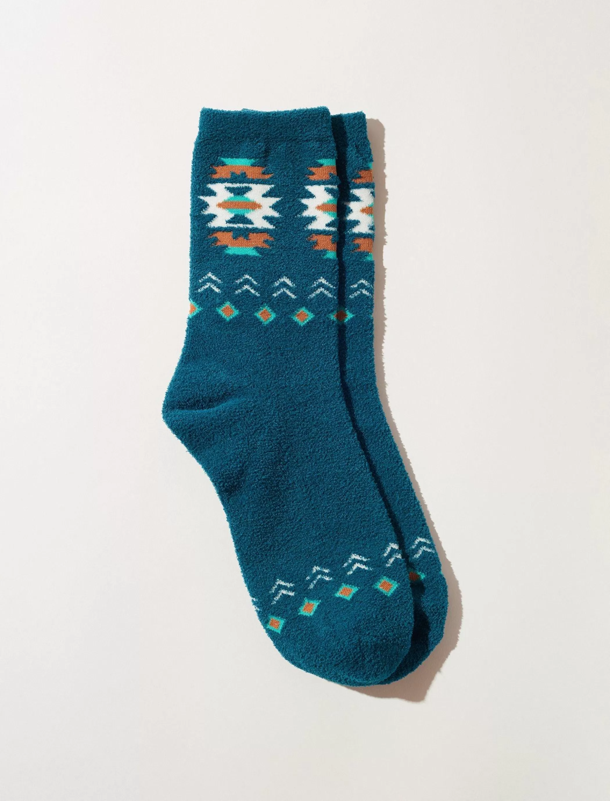 Lucky Brand Socks*southwest fuzzy sock multi