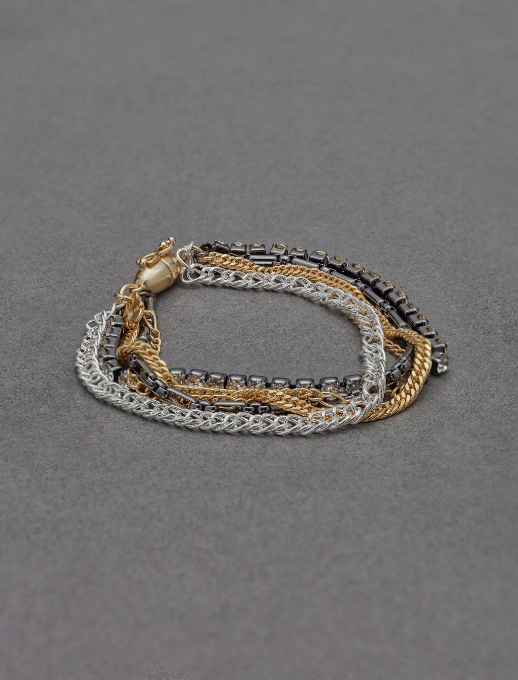 Lucky Brand Jewelry*sparkle layer bracelet two tone