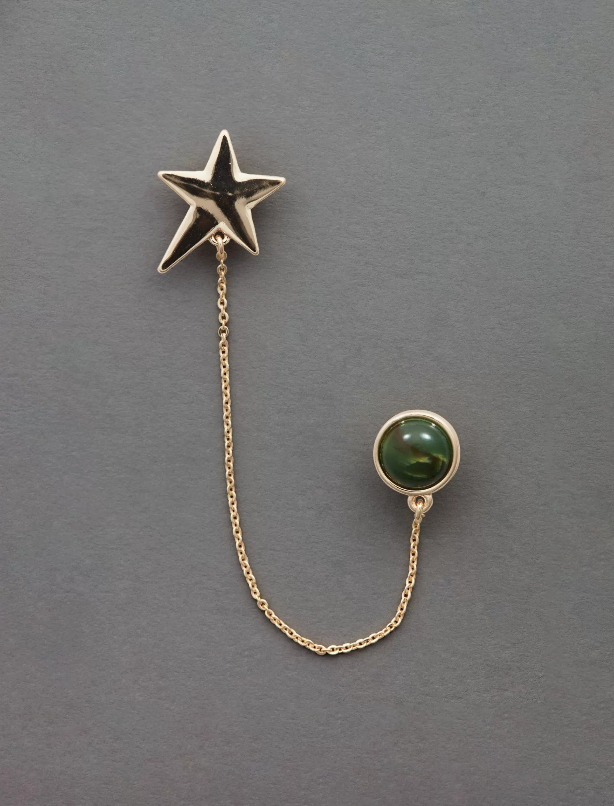 Lucky Brand Jewelry*star chain pin gold