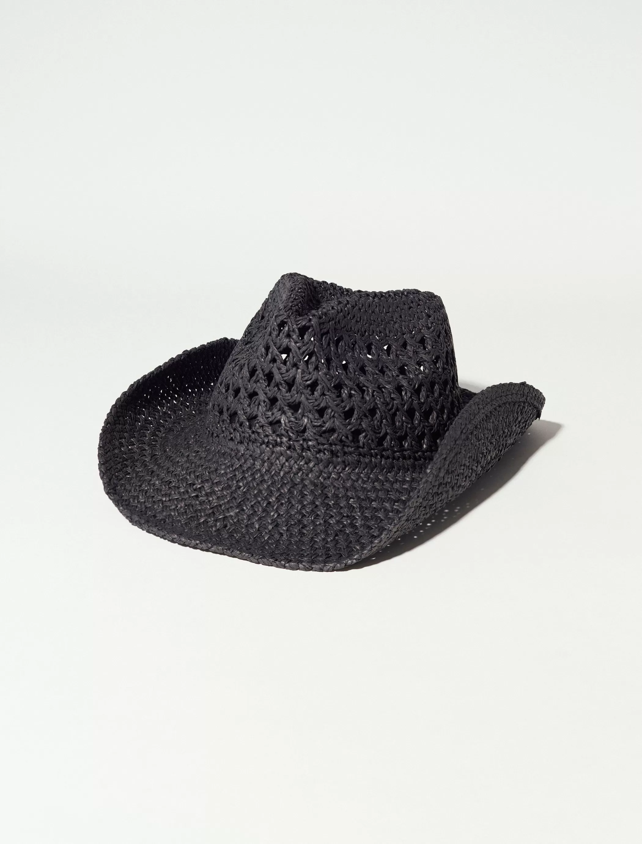 Lucky Brand Hats*straw cowboy hat black