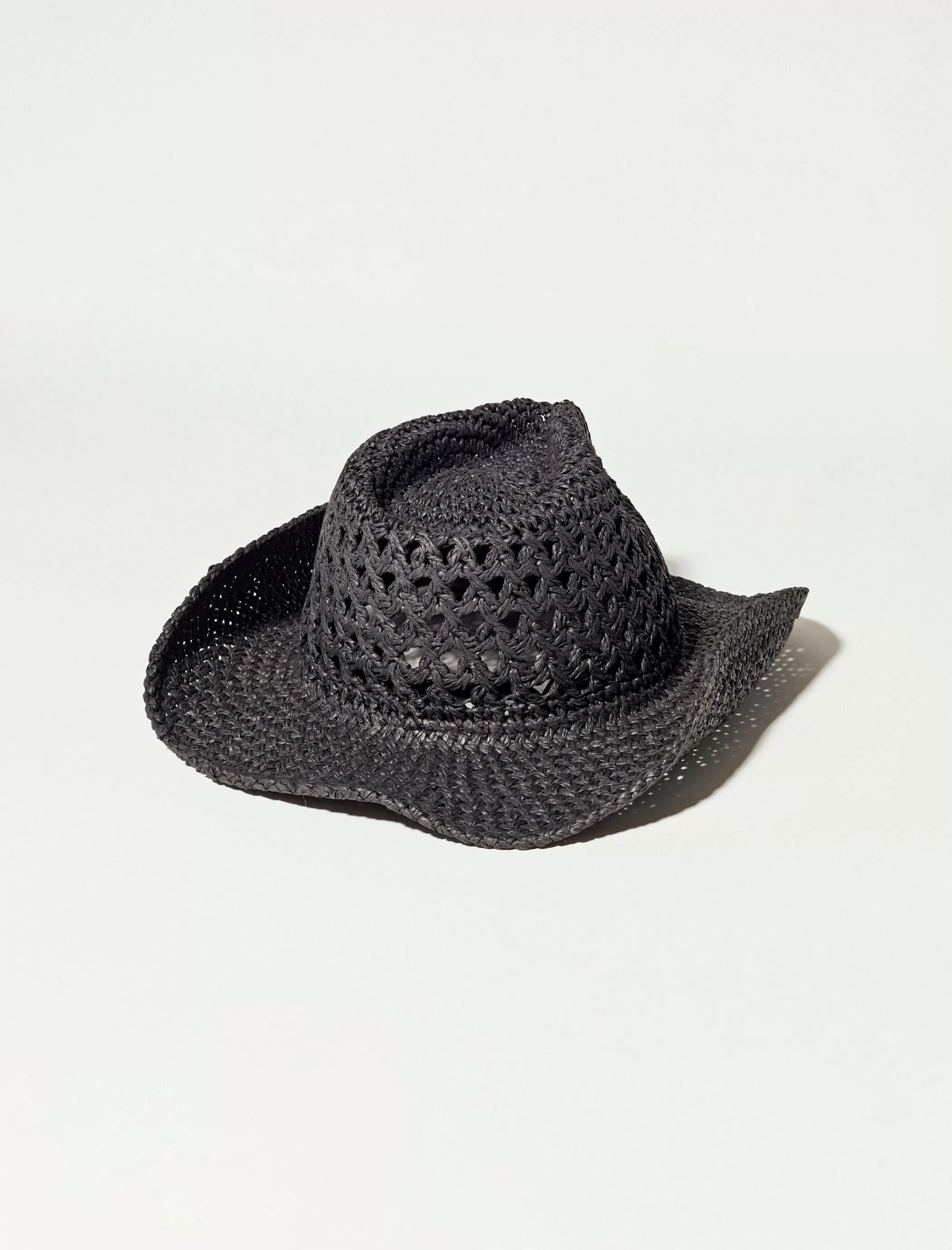 Lucky Brand Hats*straw cowboy hat black