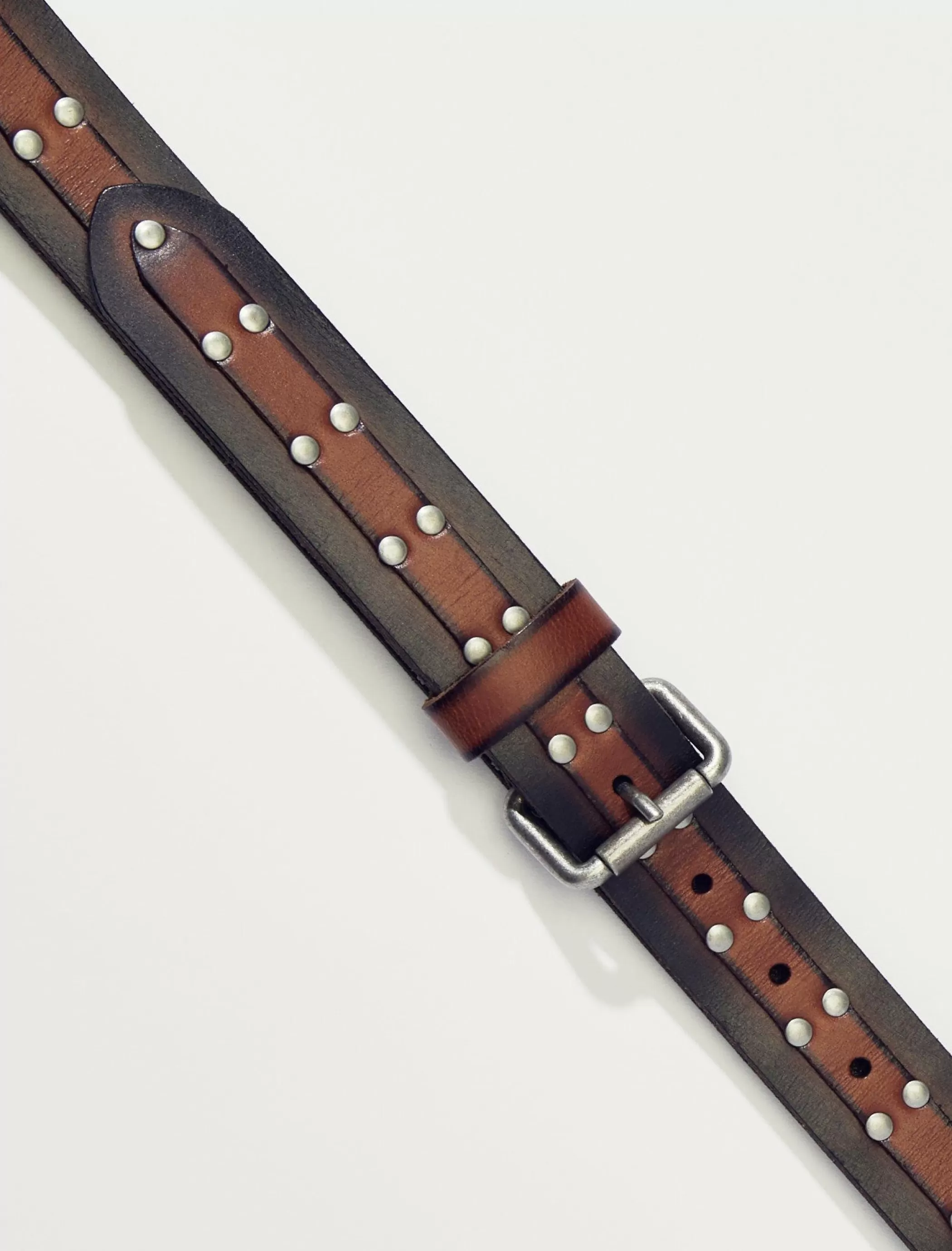 Lucky Brand Belts*studded men's leather belt multi